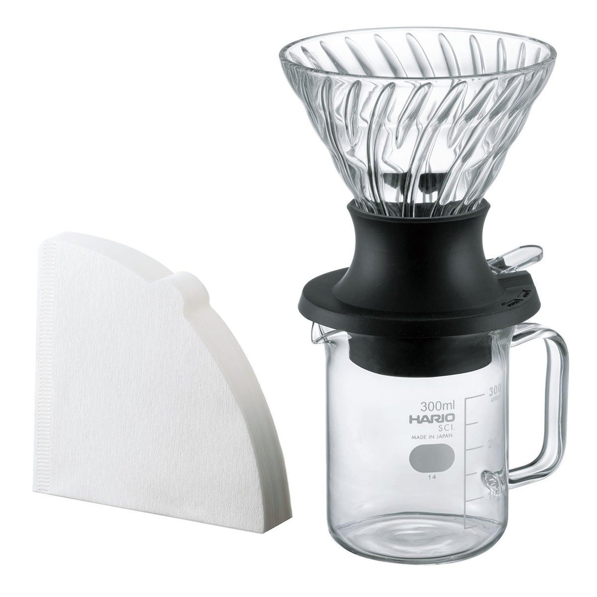 Hario V60 Glass ''Switch'' Immersion Dripper Set, 02
