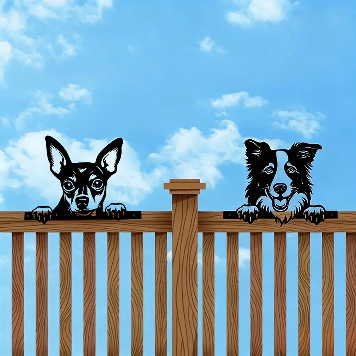 ShxTrade Metal Dog Wall Decor Black Minimalist Abstract Wall Art Funny Animals Decor Dog Decorations for Home Bedroom Living Roo