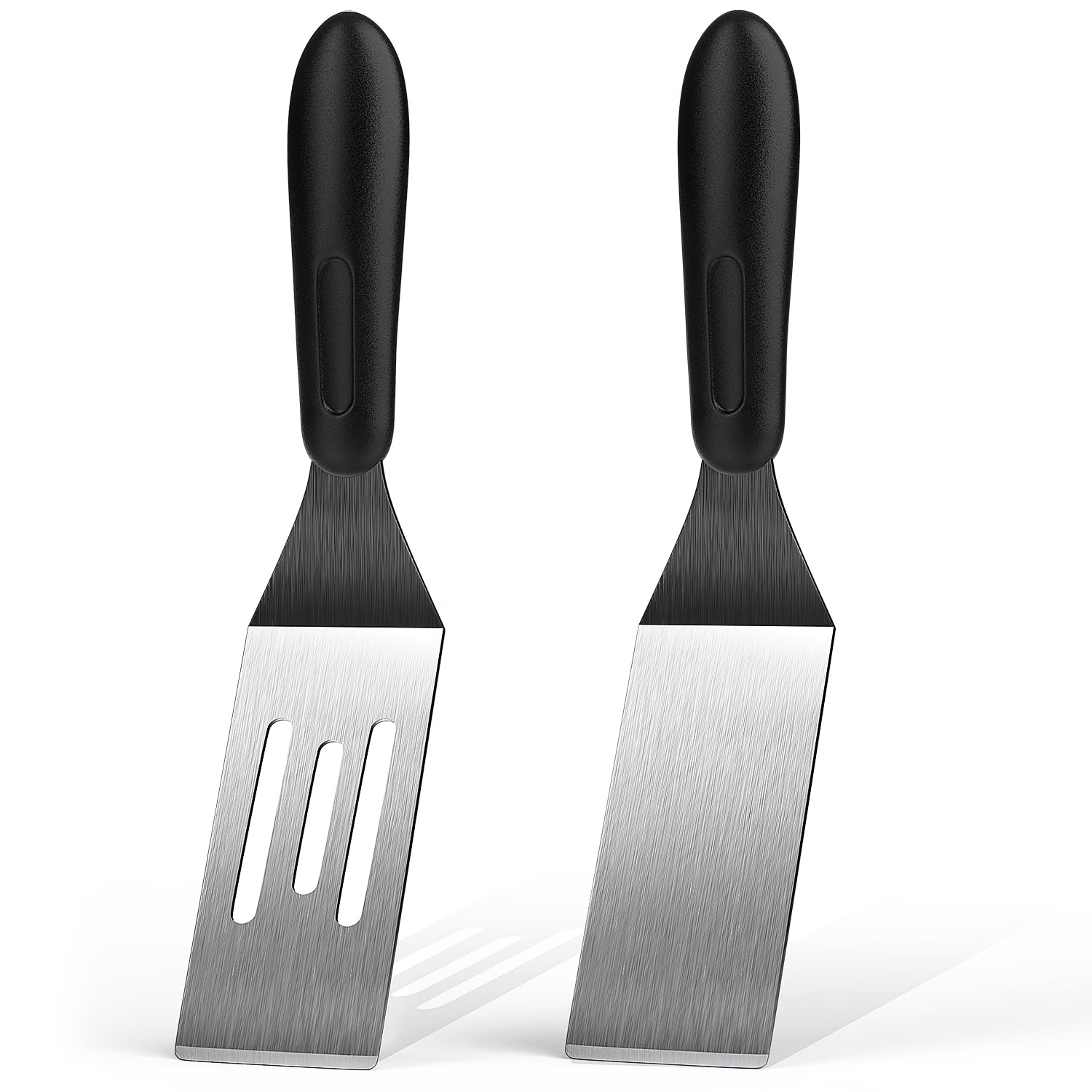 Small Spatula 2 Pieces, Mini Serving Spatula for Kitchen Use, Metal Spatula for Serving and Turning, Ideal for Pancakes, Brownie