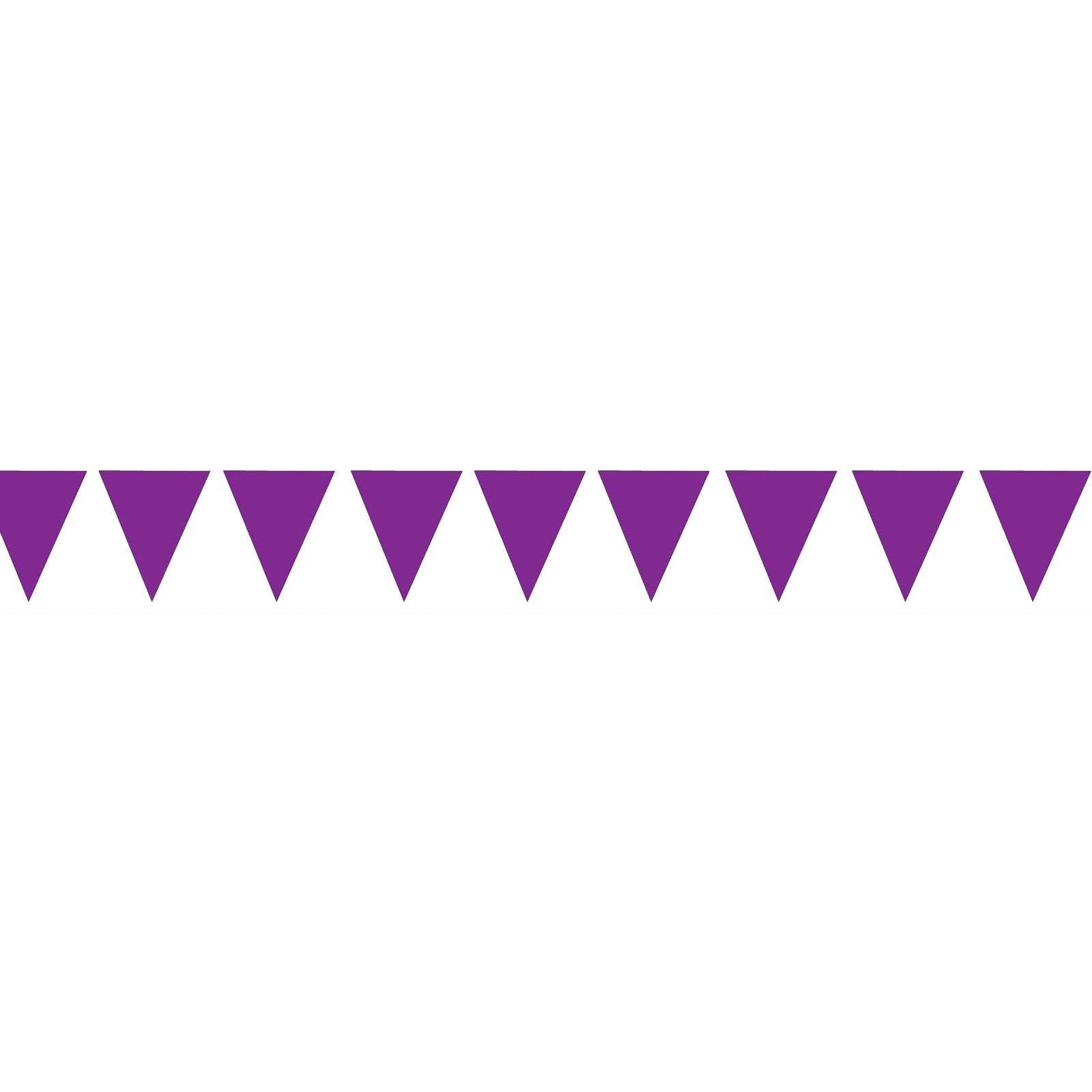 Purple Pennant Banner