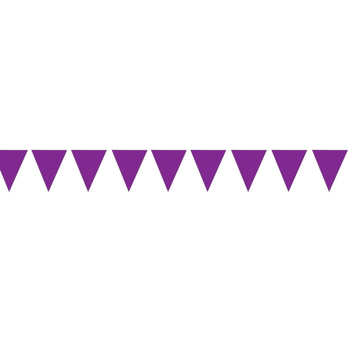 Purple Pennant Banner