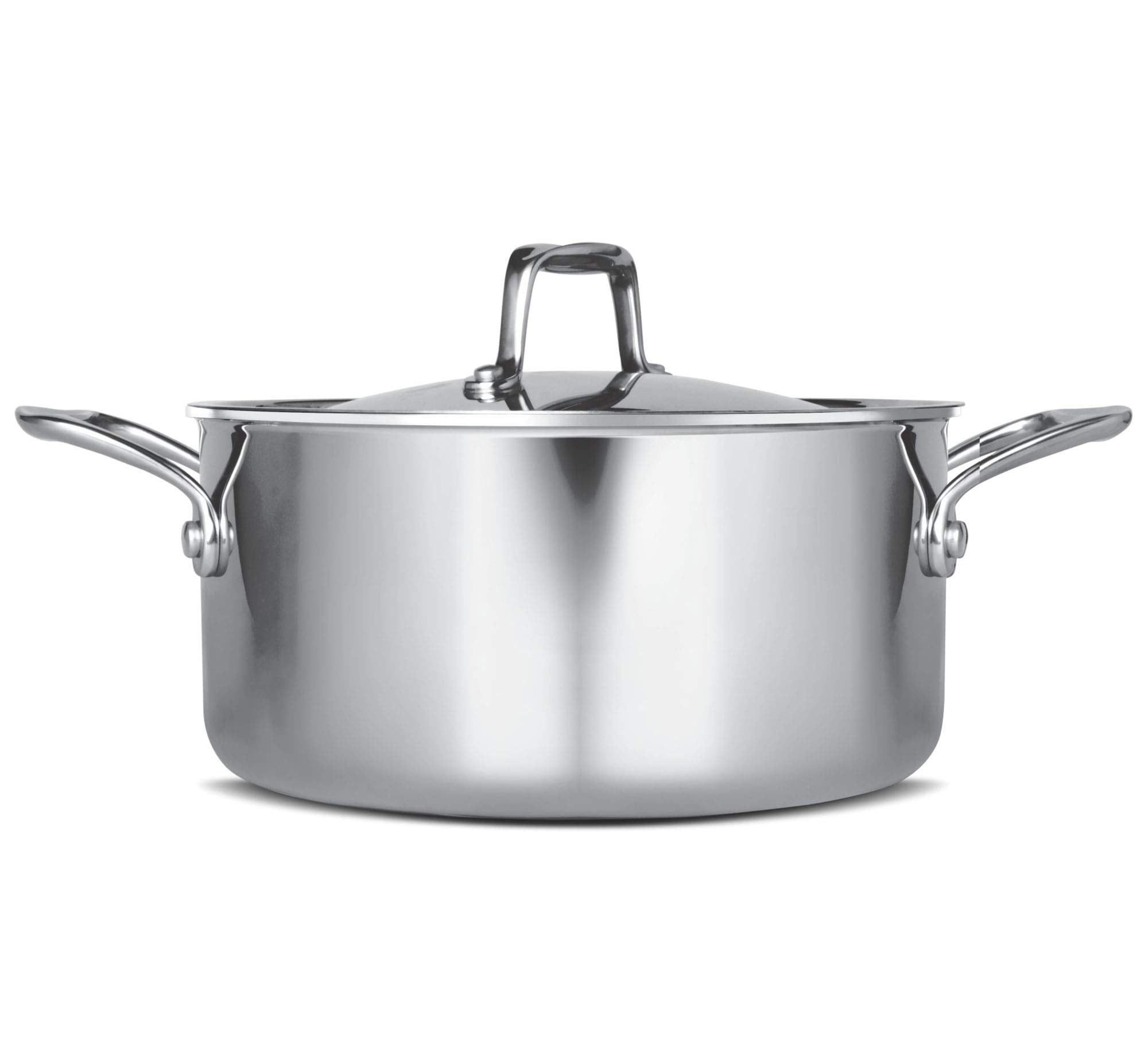 Milton Pro Cook Triply Stainless-Steel Casserole Handi/Stock Pot/Biryani Pot With Lid 20 Cm, 3 Litre, Cook-N-Serve Bowl, Gas And