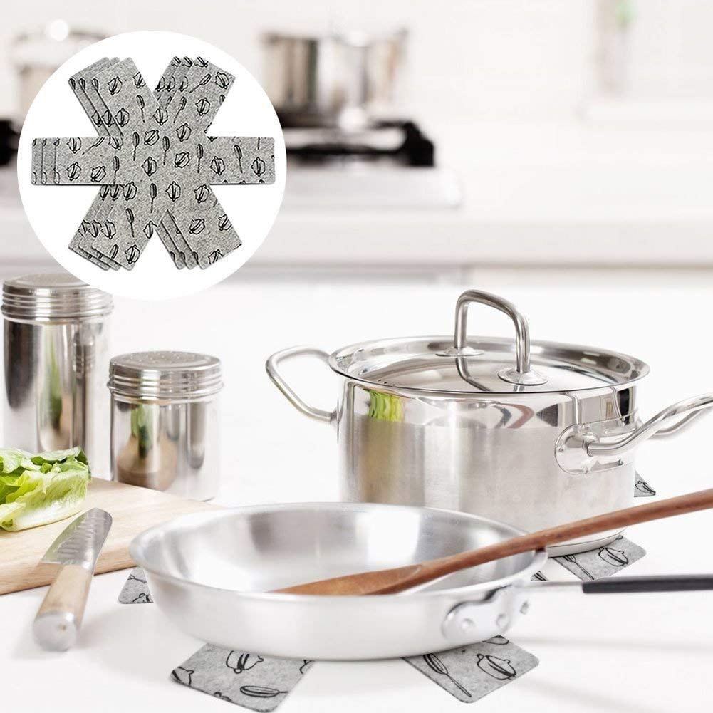 Xutong Pot And Pan Protectors, Set Of 12 And 3 Different Size, Cookware Protector Set/Pots And Pans Dividers/Pans Separator Anti