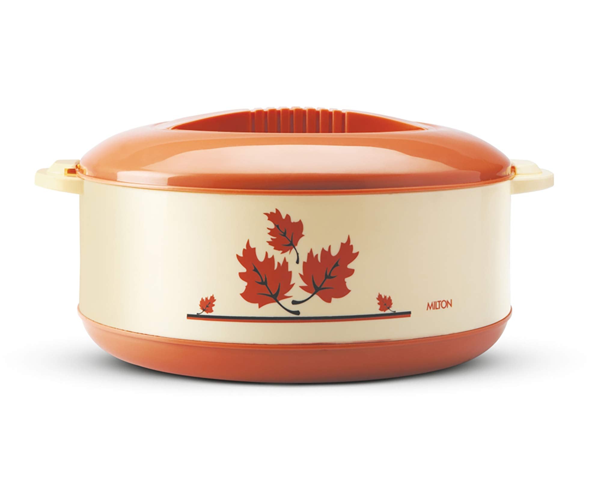 Milton Orchid 2500 Inner Steel Casserole, 2360 Ml, Light Brown | Pu Insulated | Bpa Free | Odour Proof | Food Grade | Easy To Ca