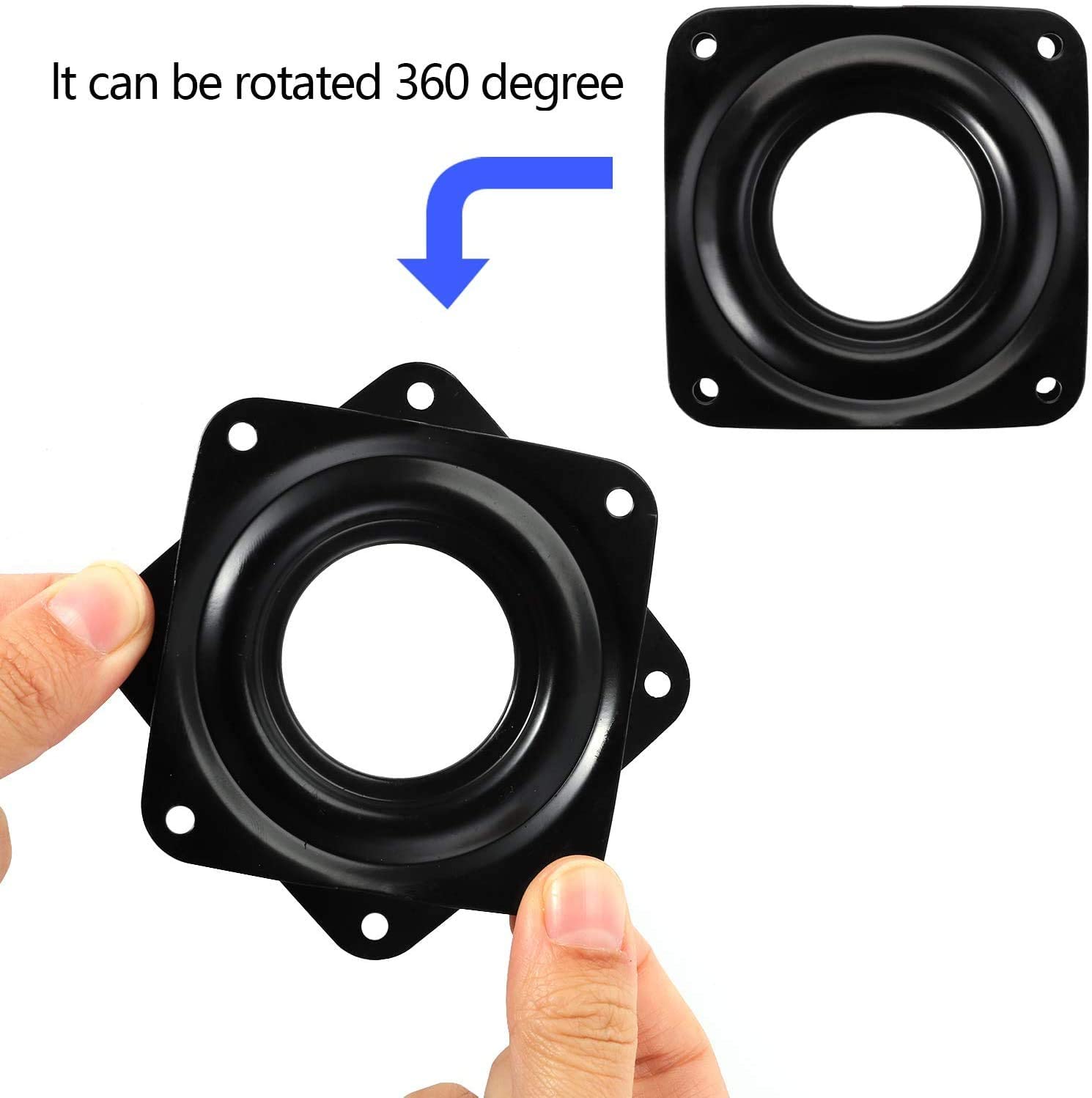 Fasmov 16 Pack 4-Inch Lazy Susan Turntable Bearings, 5/16    Thick Swivel Plate For Serving Trays, Kitchen Cabinet, Craft Projec