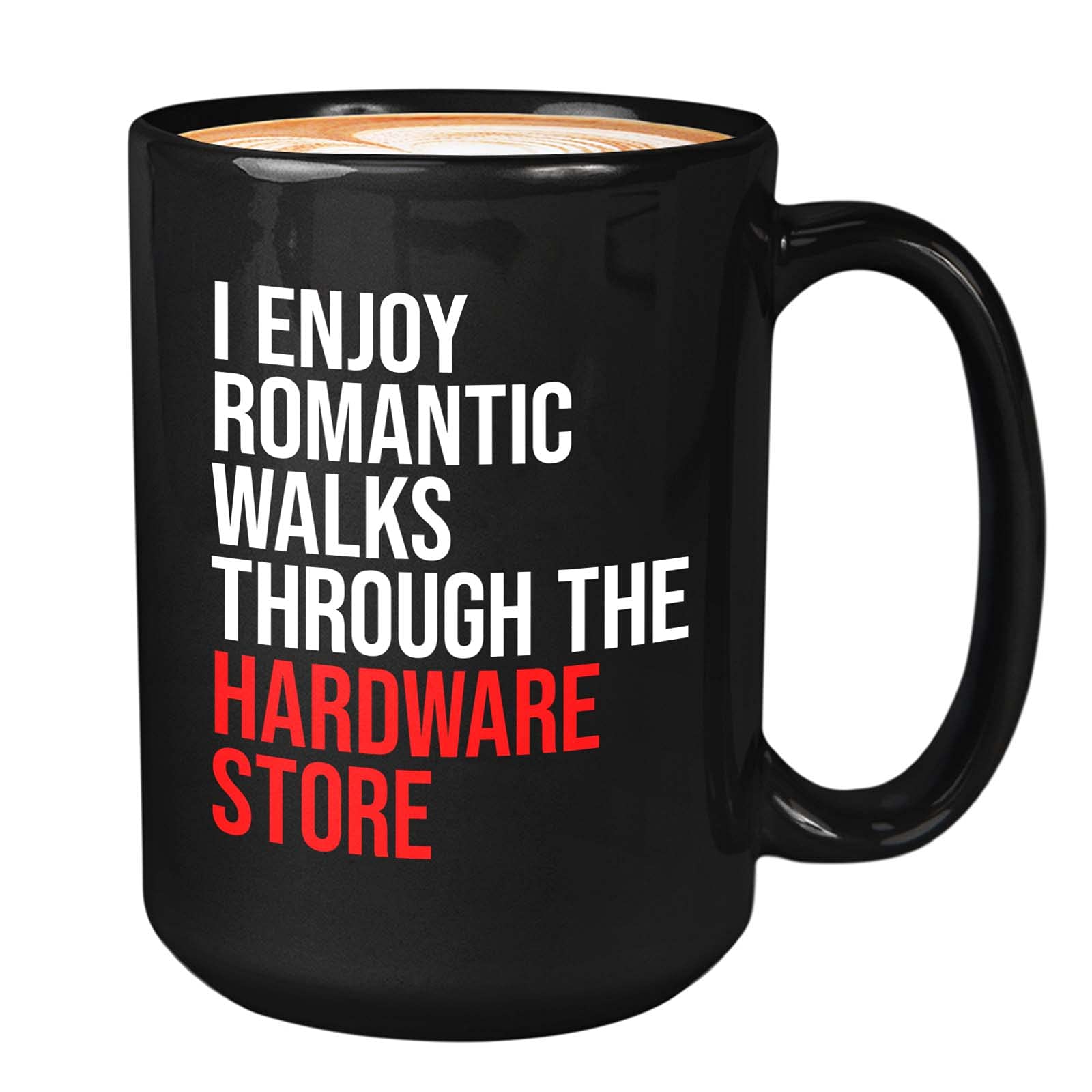 Mechanic Coffee Mug - I Enjoy Romantic Walks Through the Hardware Store - Car Husband Grandpa Dad Technician Tools Repair Machin