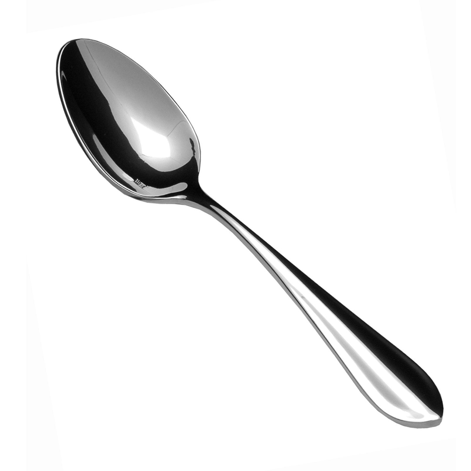 Fortessa Forge 18/10 Stainless Steel Flatware Dessert/Oval Soup Spoon, Set Of 12