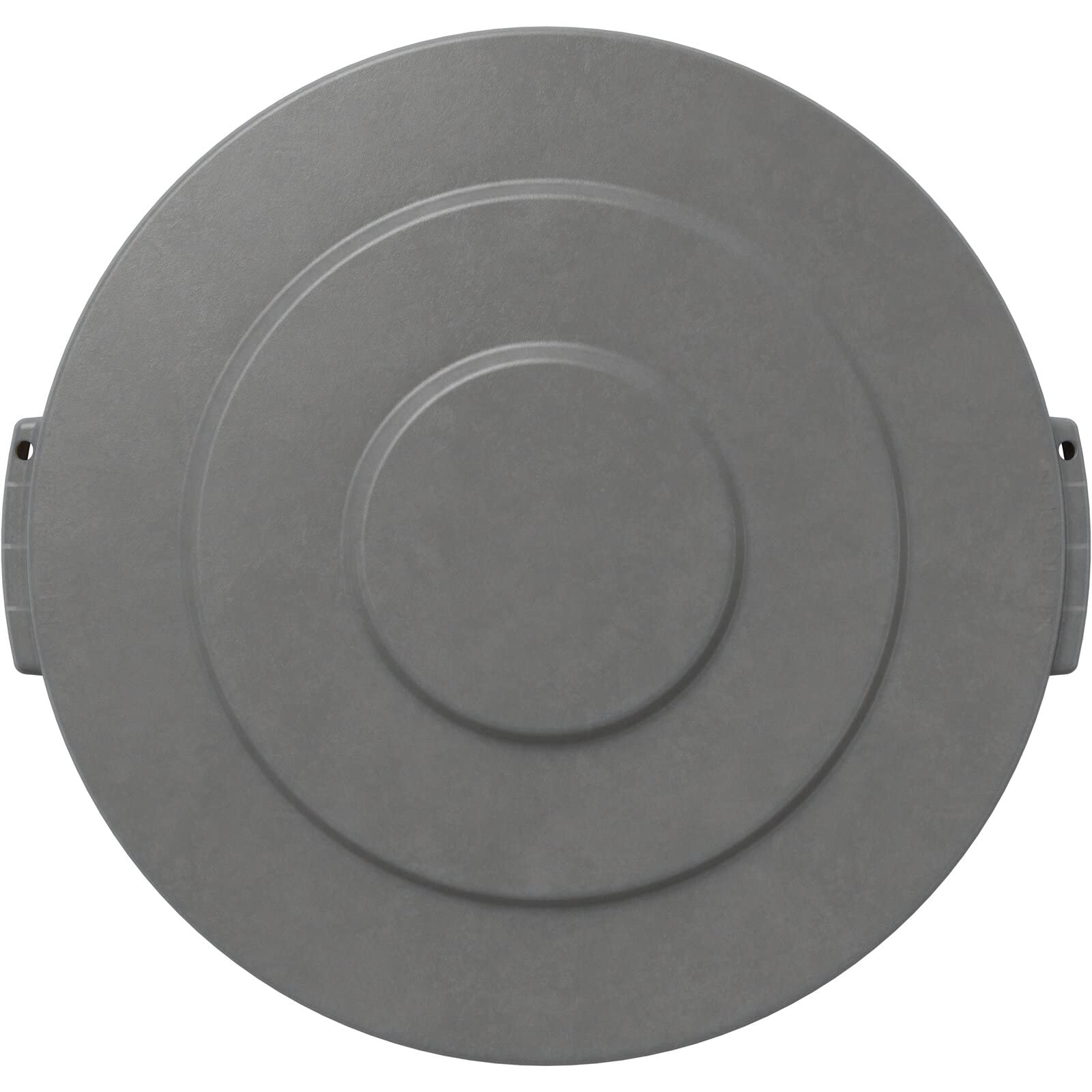 Sparta Bronco Waste Container Trash Can Lid, Round Trash Bin For Disposal, 10 Gallons, Gray, (Pack Of 6)