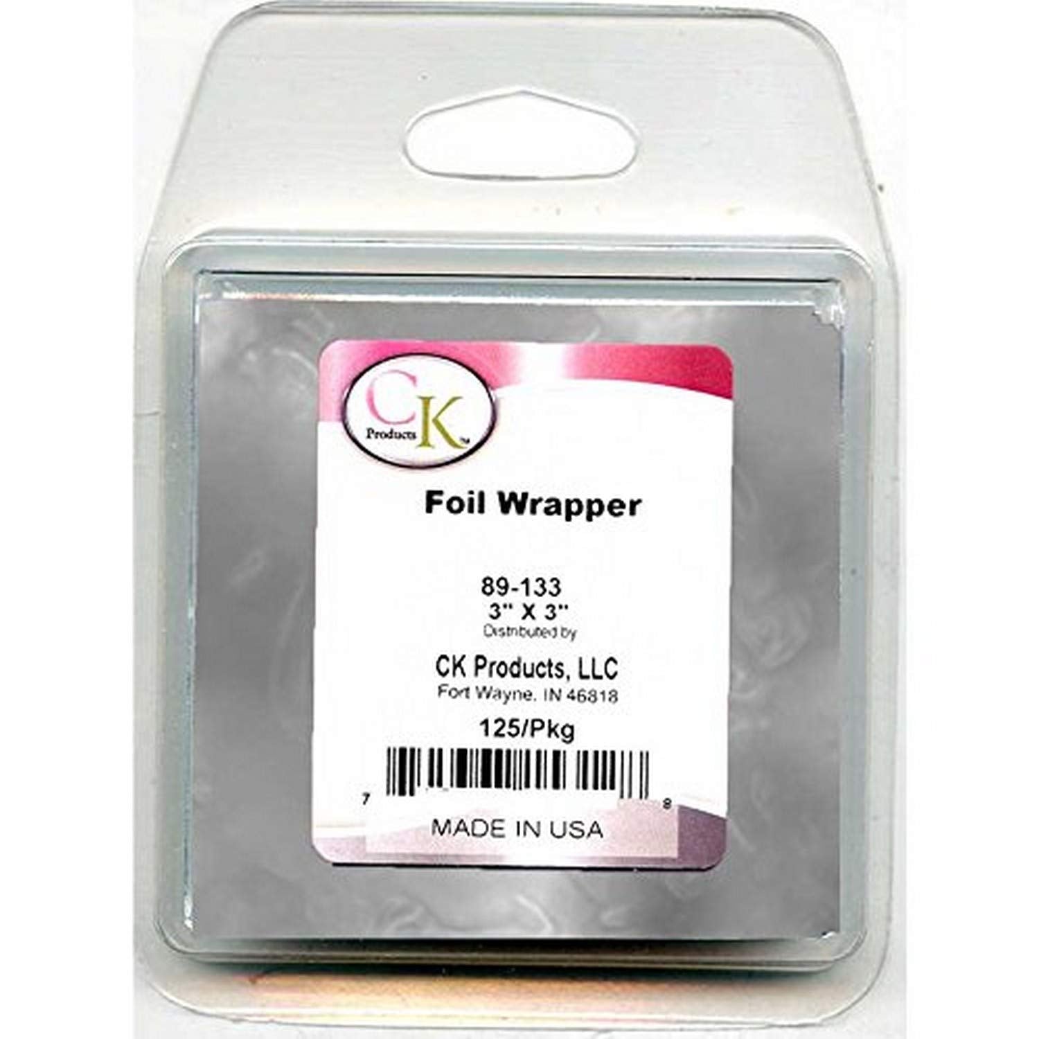 Ck Products Foil Wrappers, 3'' X 3'', Silver
