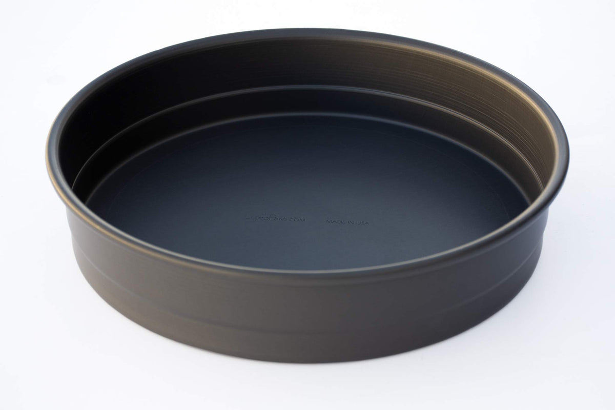 Lloydpans Chicago Style 7X2.25 Inch Deep Dish Pizza Pan, Pre-Seasoned Pstk, Self Stacking