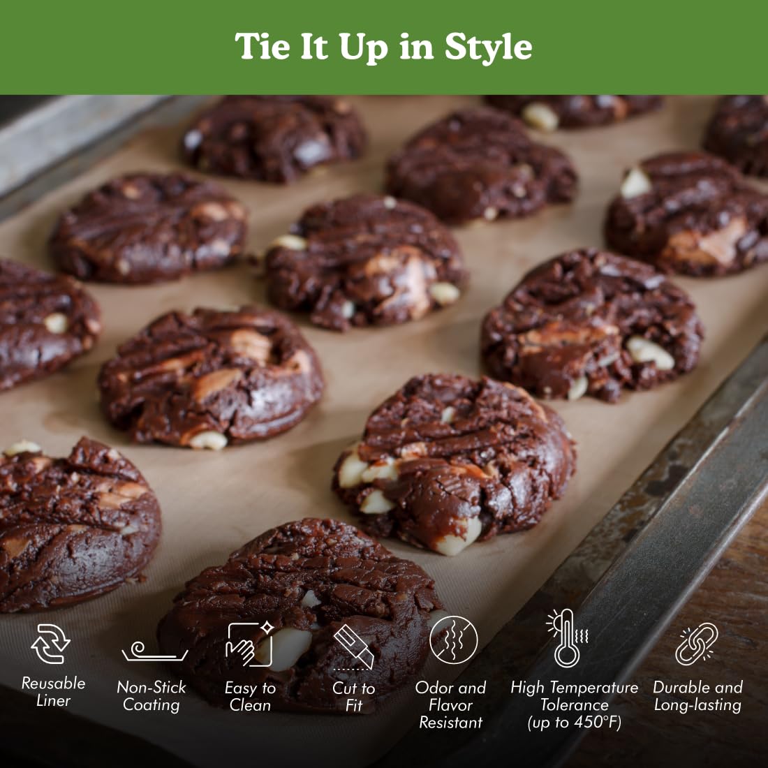 Regency Wraps Non-Stick Baking Sheets, Teflon Coated, 17"x13", Brown, Pack of 1, Model RW1125