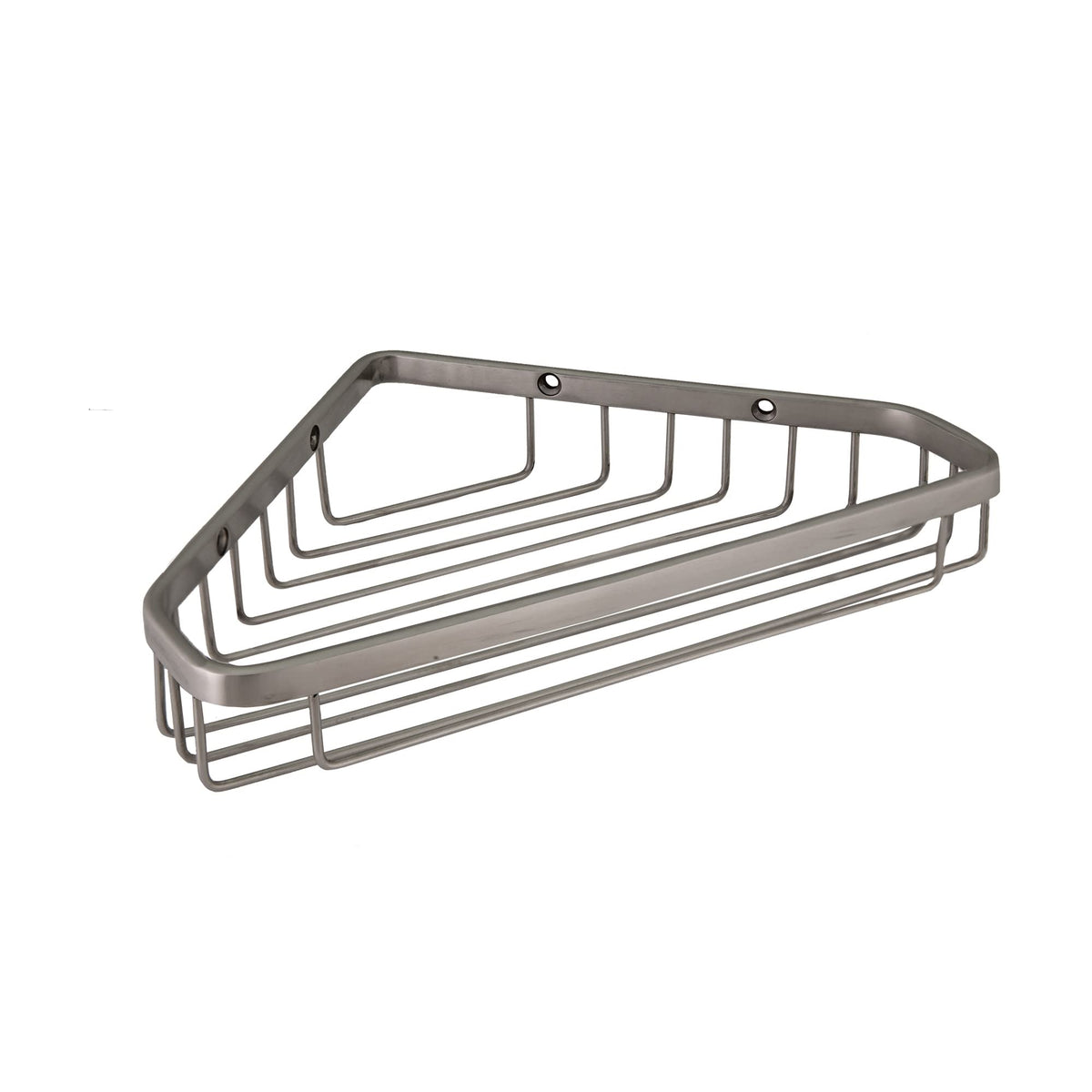 Design House 588921-Ss 9.5 Inch Modern Wall Mounted Stainless Steel Corner Shower Basket