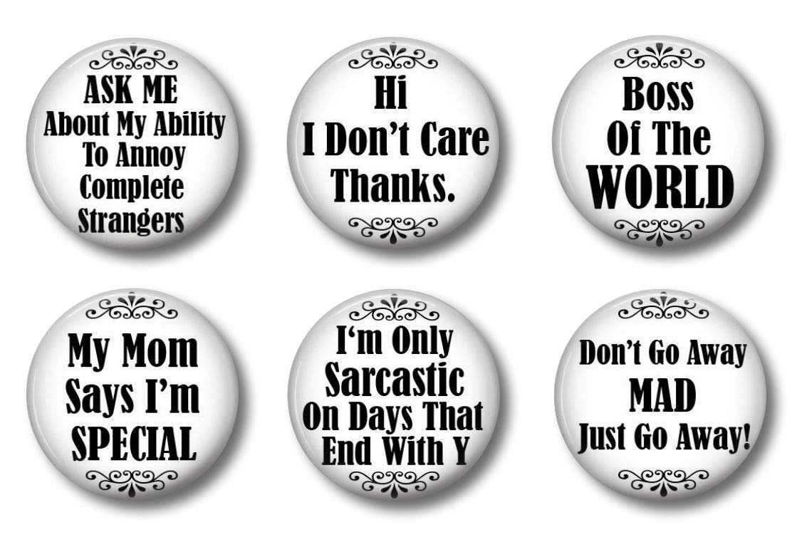 Cute Locker Magnets For Teens - Sarcastic Sayings - Fun School Supplies - Whiteboard Office Or Fridge - Funny Magnet Gift Set (S
