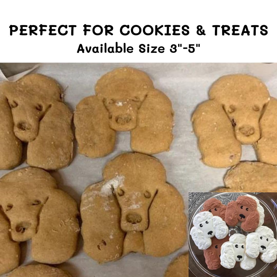 Layla The Poodle Cookie Cutter And Dog Treat Cutter - Dog Face