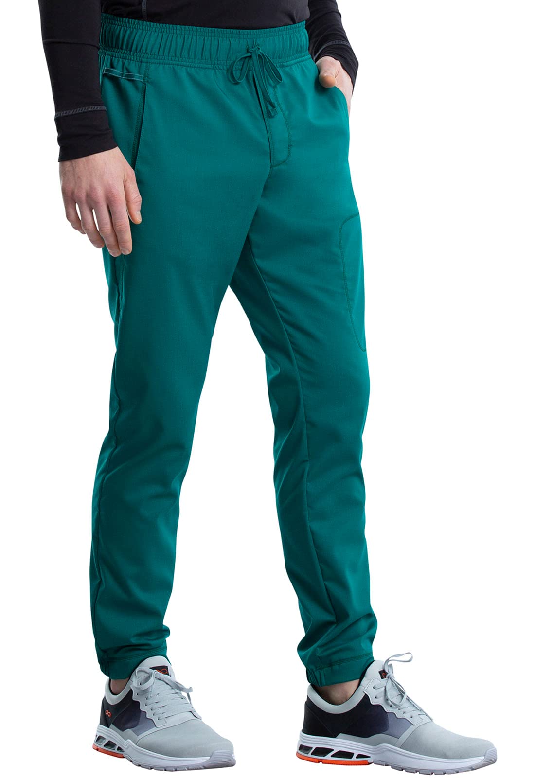 Cherokee Men Scrubs Pant Workwear Revolution Natural Rise Jogger Ww012T, M Tall, Hunter