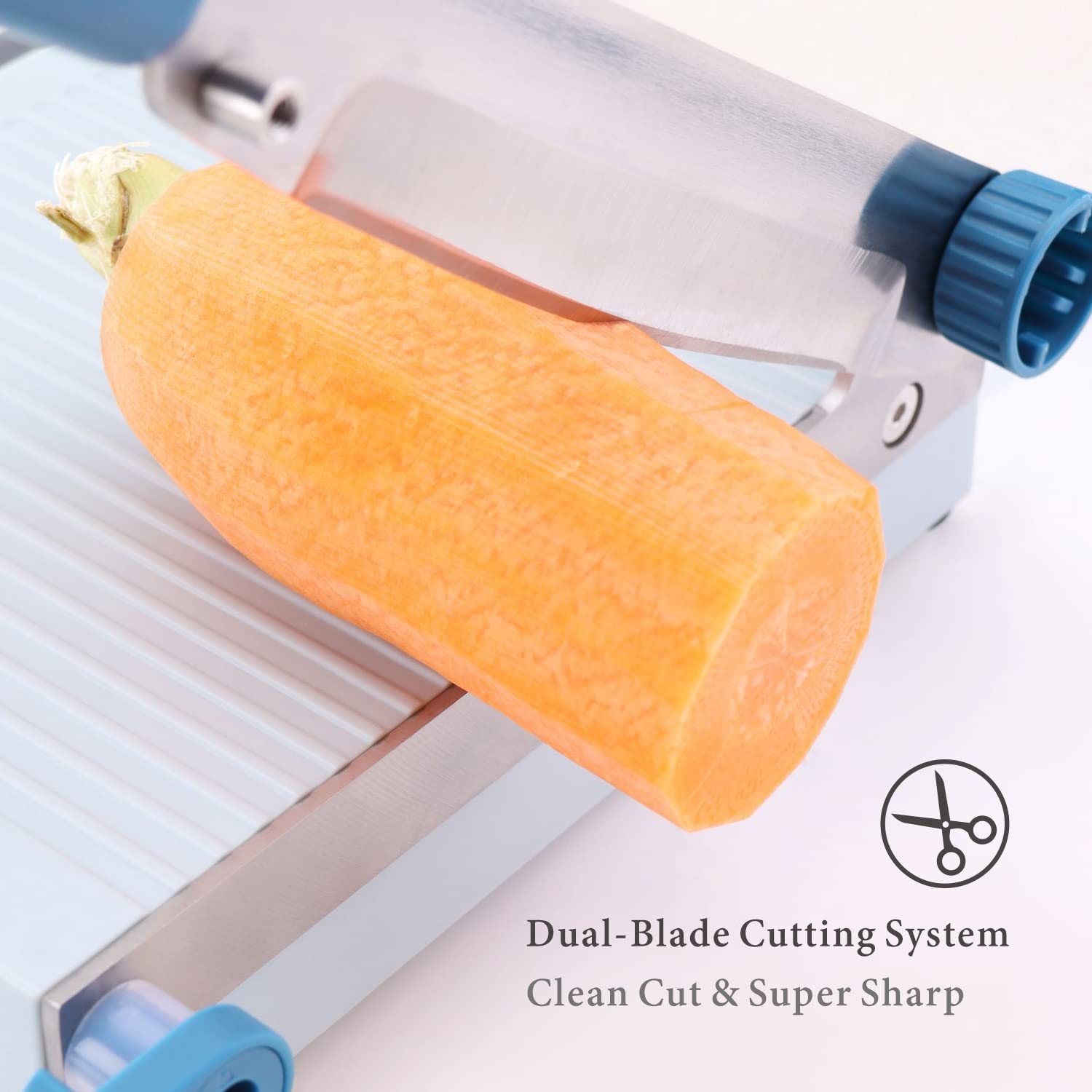 Kitchendao Multipurpose Cheese Slicer Cutter With Board For Arthritic And Weak Hands, Adjustable Thickness Dial For Block Cheese