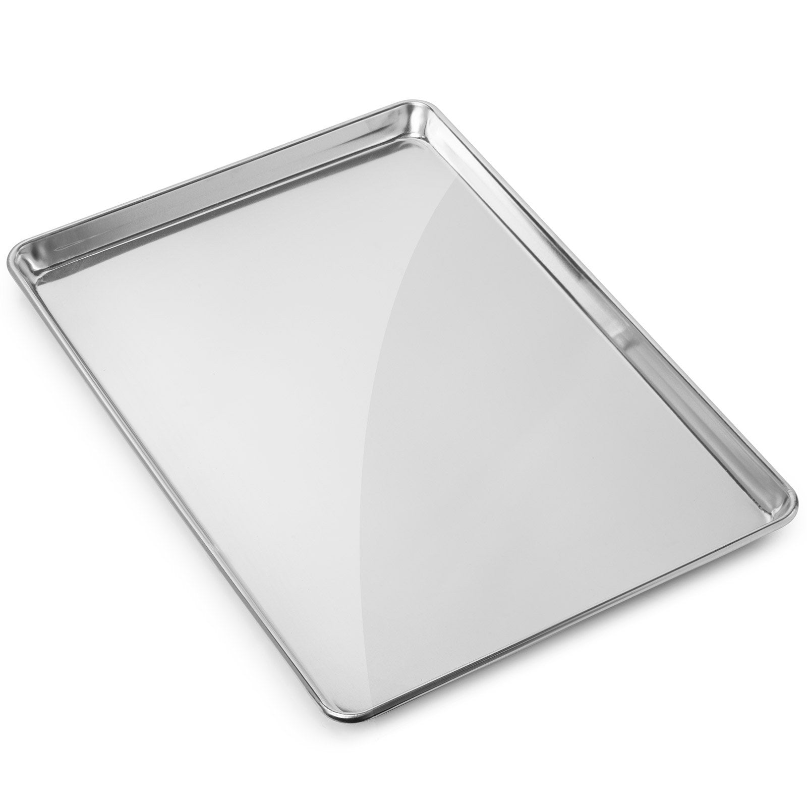 Gridmann 13'' X 18'' Commercial Grade Aluminum Cookie Sheet Baking Tray Jelly Roll Pan Half Sheet - 12 Pans