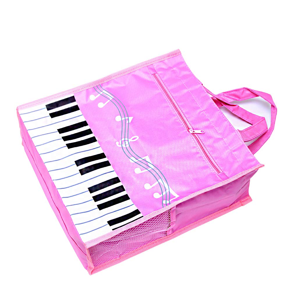 Cocomk Piano Keys Handbag Reusable Grocery Bag Shoulder Shopping Bag Tote Bag For Music Teacher Gift Bag Medium