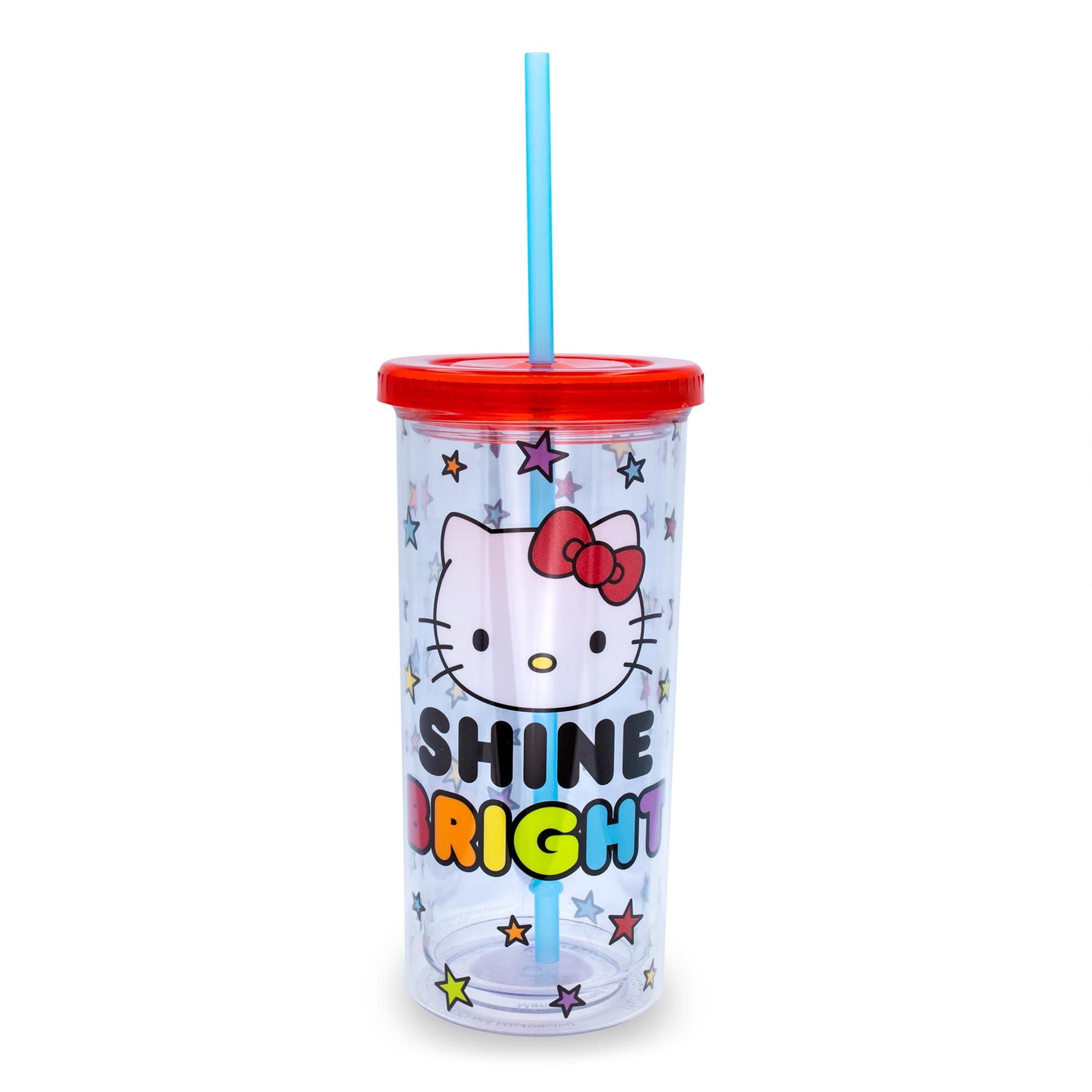 Sanrio Hello Kitty Shine Bright Carnival Cup With Lid  Holds 20 Ounces