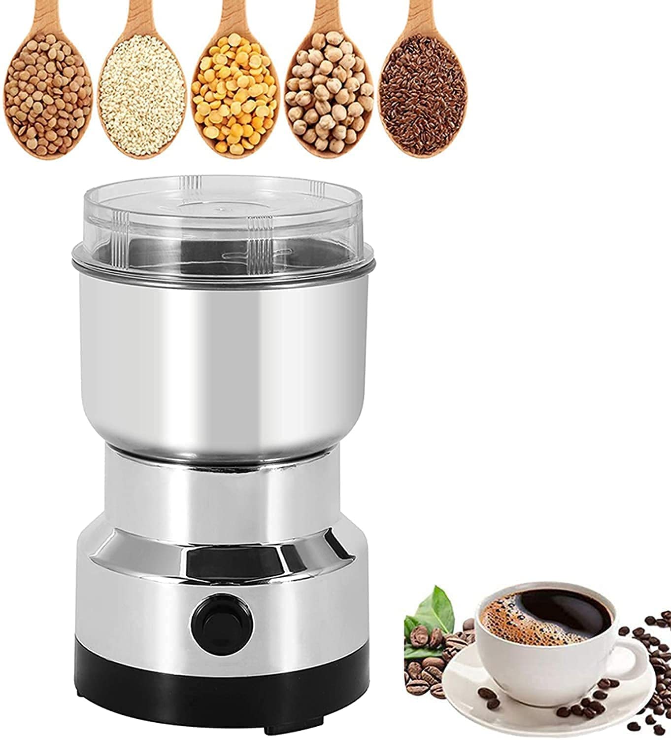 Dhanuom Mini Stainless Steel Coffee Spice Nuts Grains Bean Grinder Mixer Japansmart Buys Multifunction Smallfood Grinder Househo