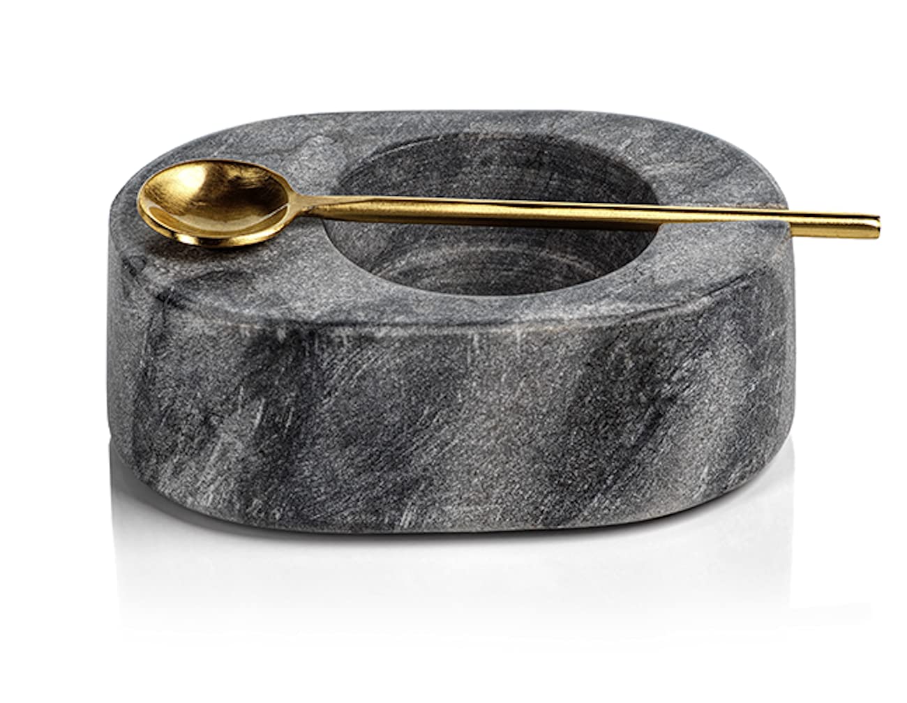 Zodax | Tuscan Gray Marble | Salt And Pepper Cellar