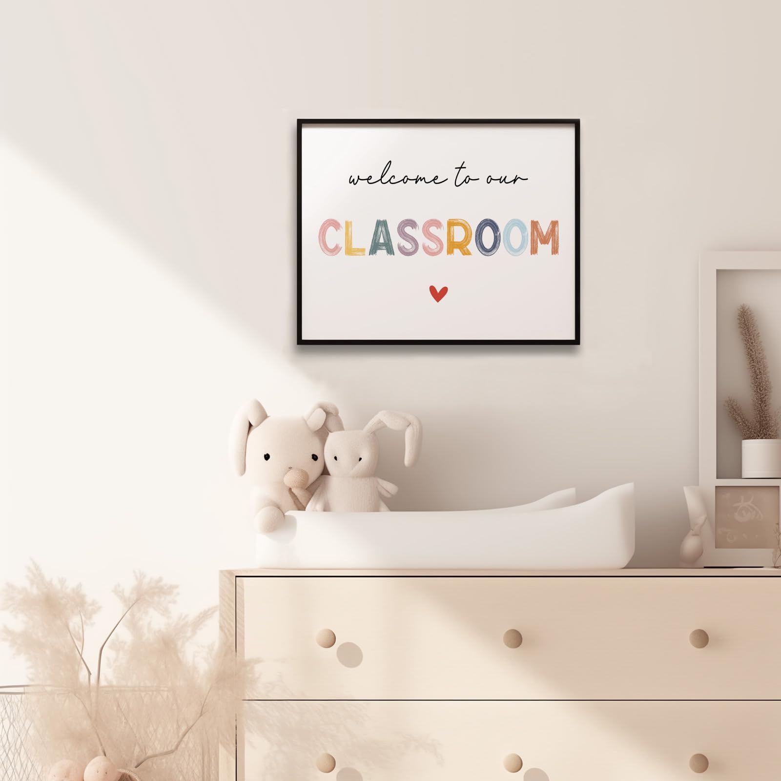 The Welcome To Our Classroom Art Print, Playroom Wall Decor, Educational Prints, Homeschool Classroom Decor, Boho Kids Pastel Al