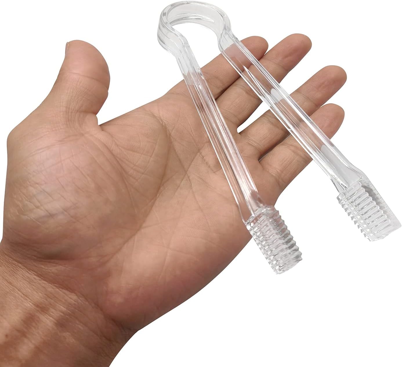8 Pcs Plastic Buffet Serving Tongs, Clear Kitchen Tongs 6.3 Inch Small Ice Tongs For Tea And Coffee Party Catering Appetizers Sa