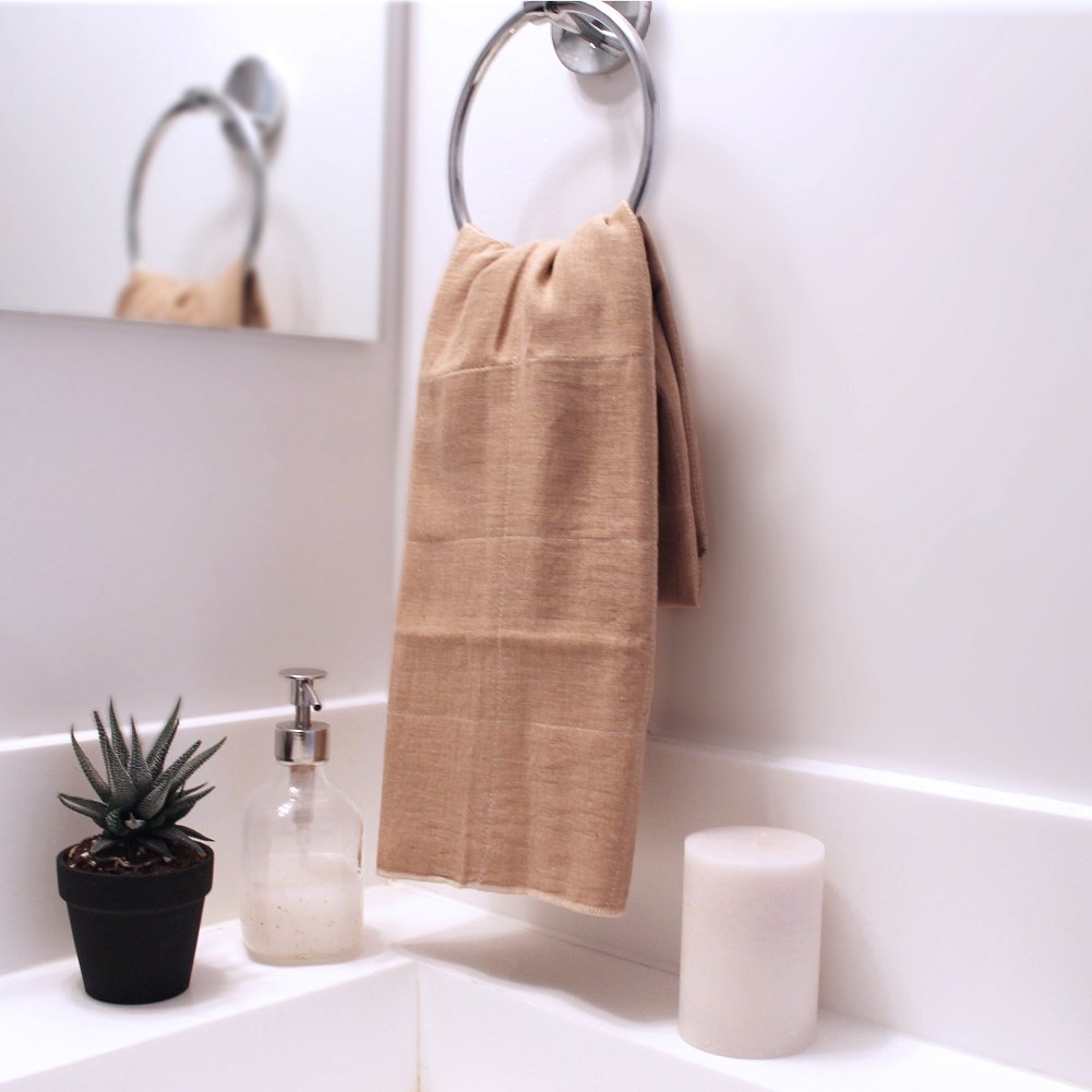 Ippinka Nawrap Organic Cotton Hand Towel, Brown
