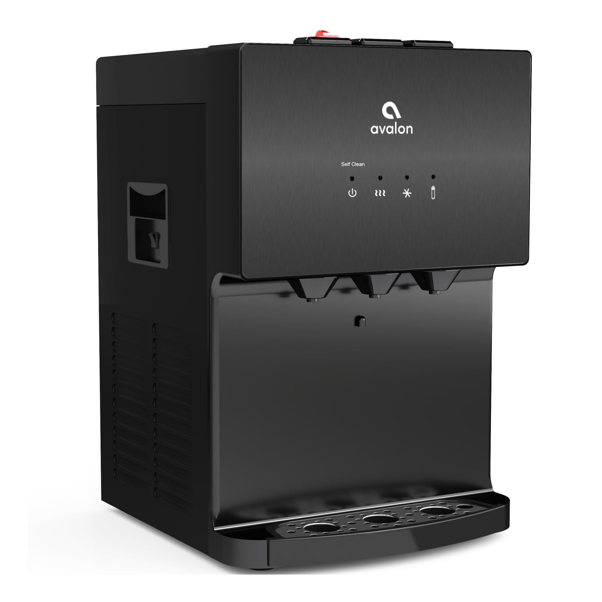 Avalon A12BLK Countertop Bottleless Water Dispenser with Hot Cold and Cool Water Dual Filtration Self Cleaning and Built-in Nigh