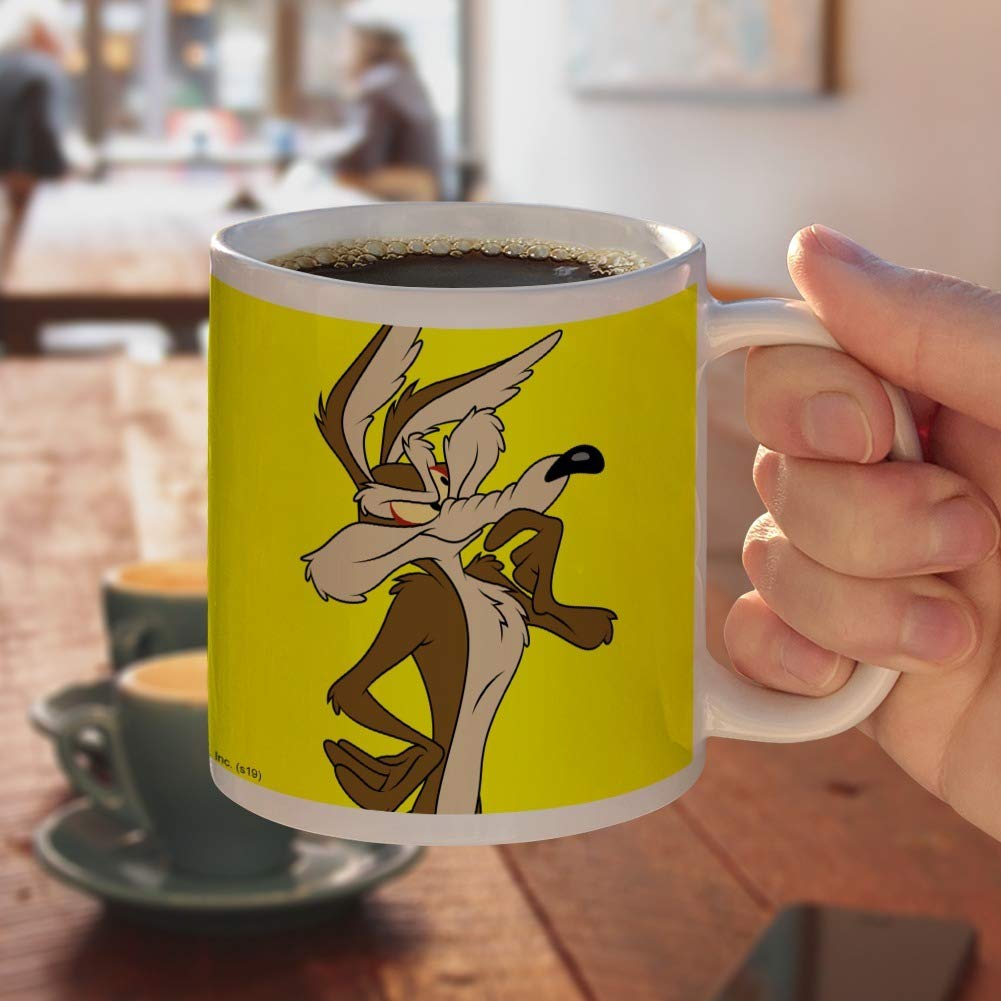 Graphics & More Looney Tunes Wile E Coyote Ceramic Coffee Mug, Novelty Gift Mugs For Coffee, Tea And Hot Drinks, 11Oz, White