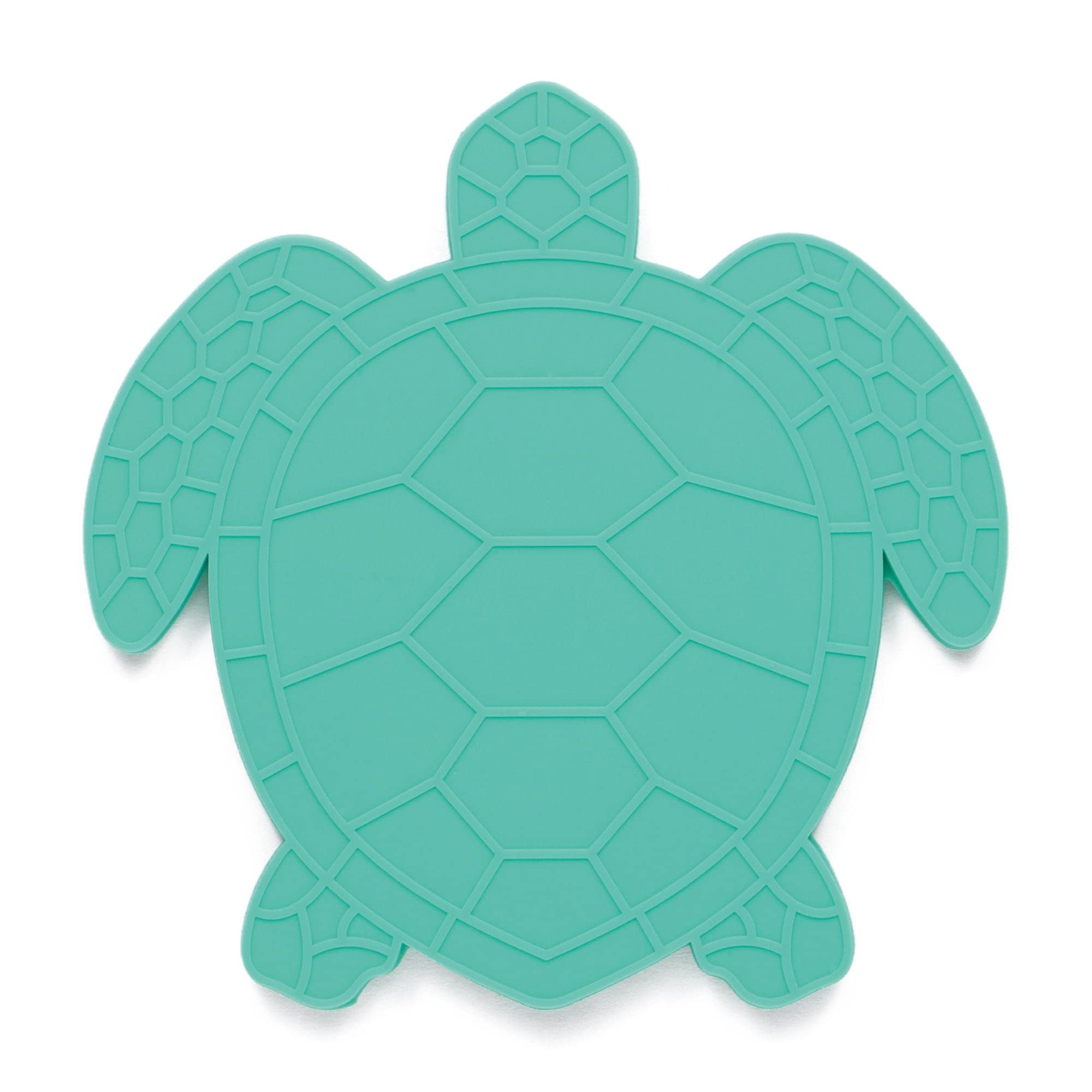 Upware Silicone Coasters For Drinks Set Of 4 Non Slip Anti Stain Heat Resistant Durable Reusable Silicone Drink Coasters (Turtle