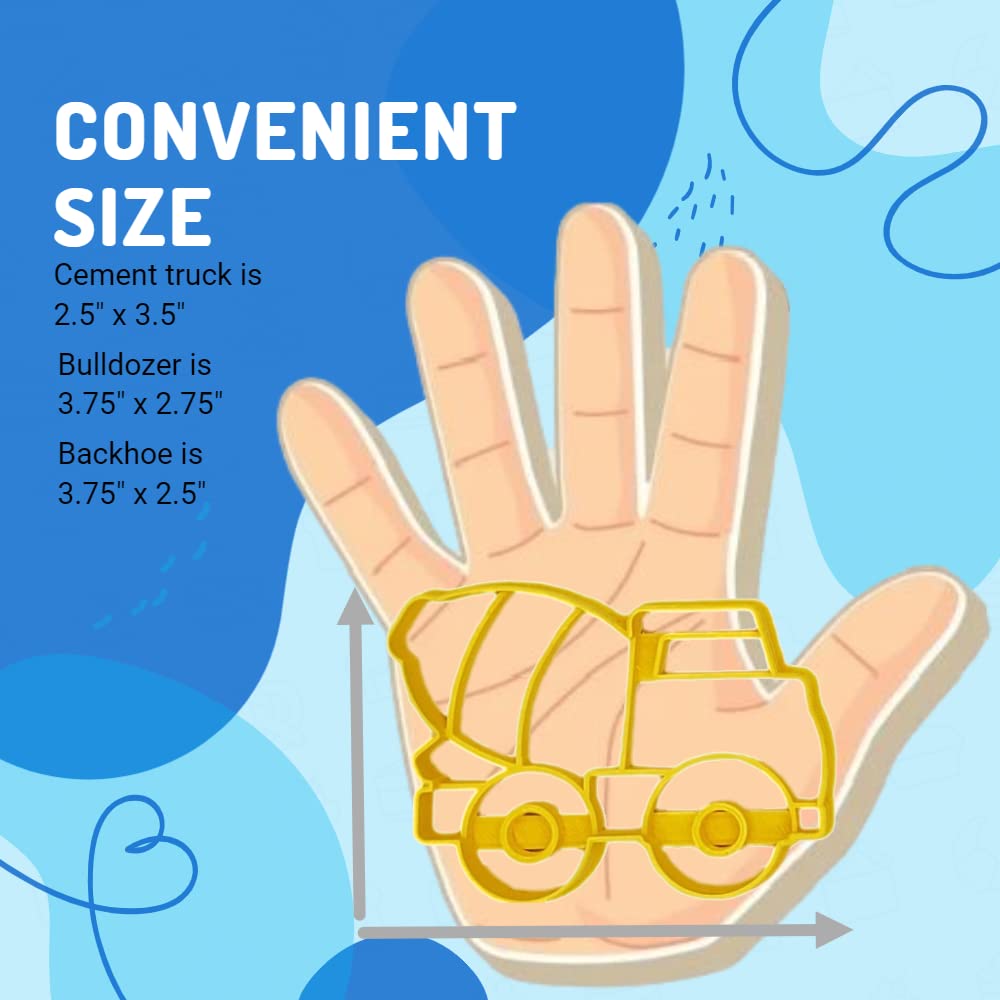 Construction Excavator Cookie Cutters Heavy Equipment Backhoe Excavator Bulldozer Earth Mover And Cement Mixer Truck Roadwork Co