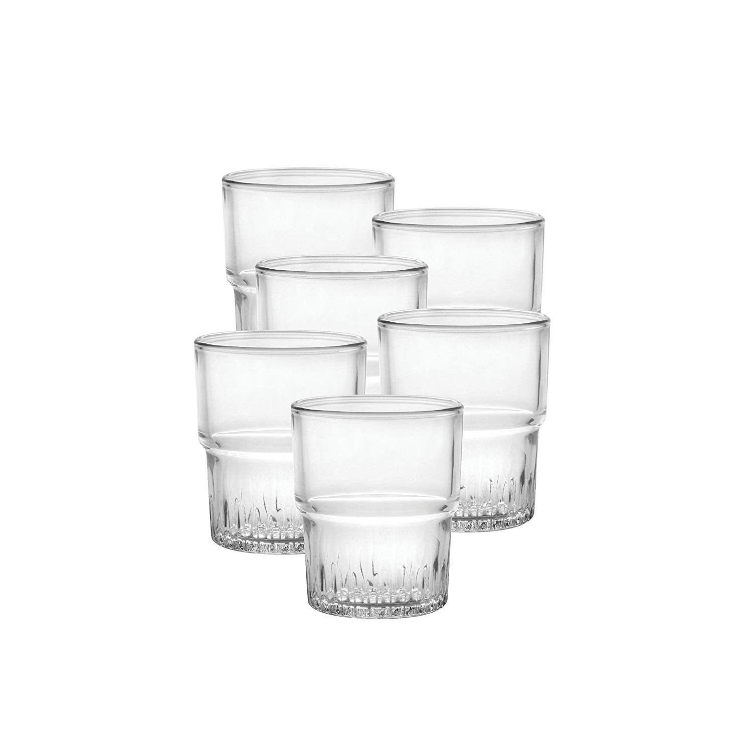 Duralex Empilable Water Glass 160Ml, Stackable, Without Filling Mark, 6 Glasses