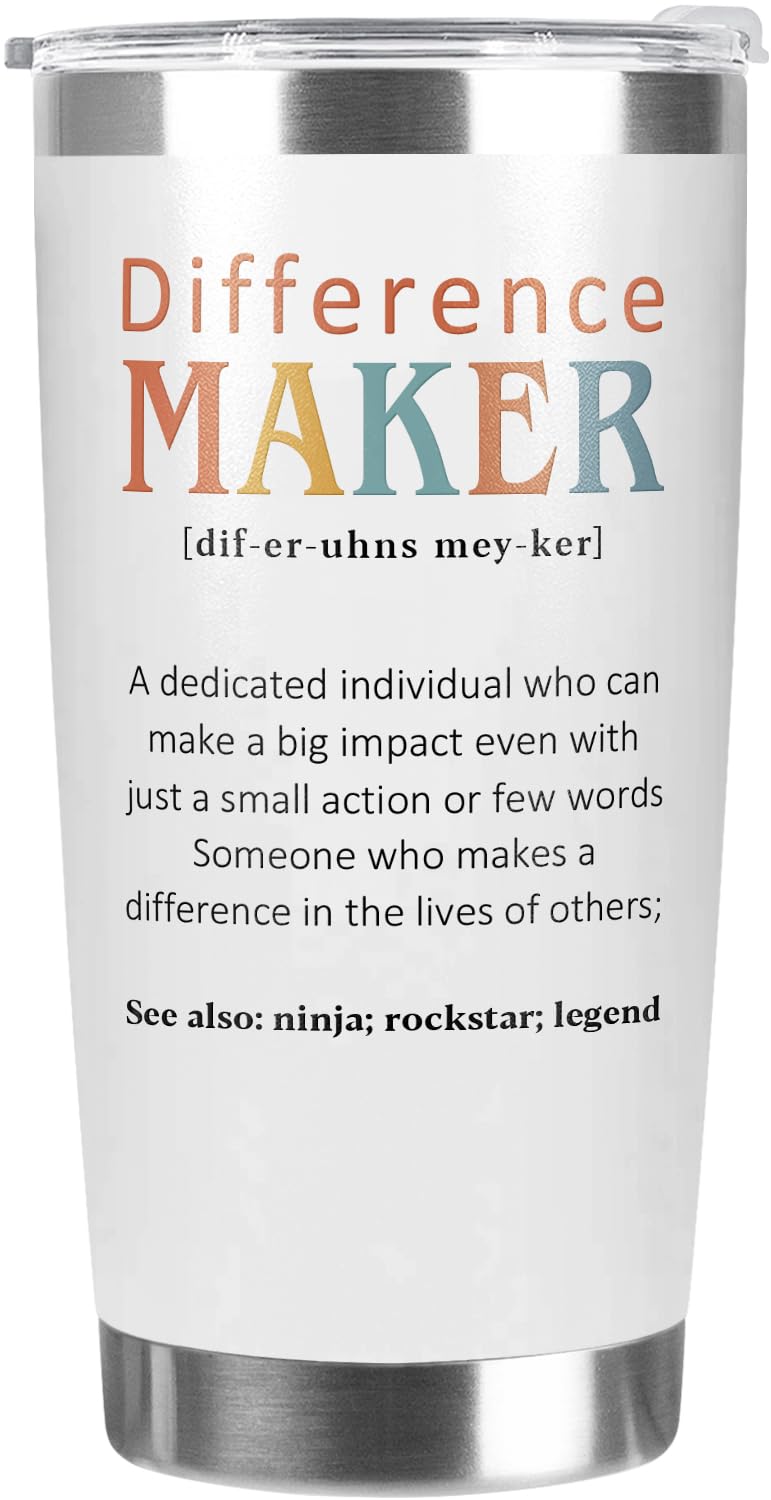 94Bright Teacher Appreciation Gifts, Difference Maker Gifts for Mom Women - Mothers Day Presents, Teachers Day Gift, Thank You G