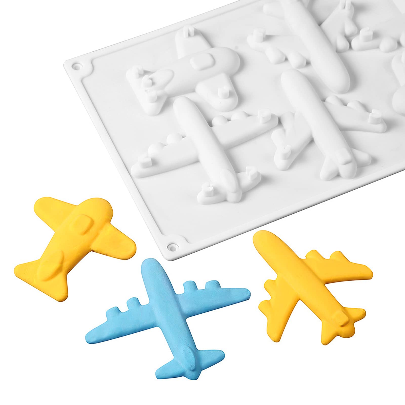 Airplane Fondant Silicone Molds, Diy Chocolate Cake Decorating Molds, Airplane Candy Ice Cube Tray Tool, Reusable, Baking Mousse