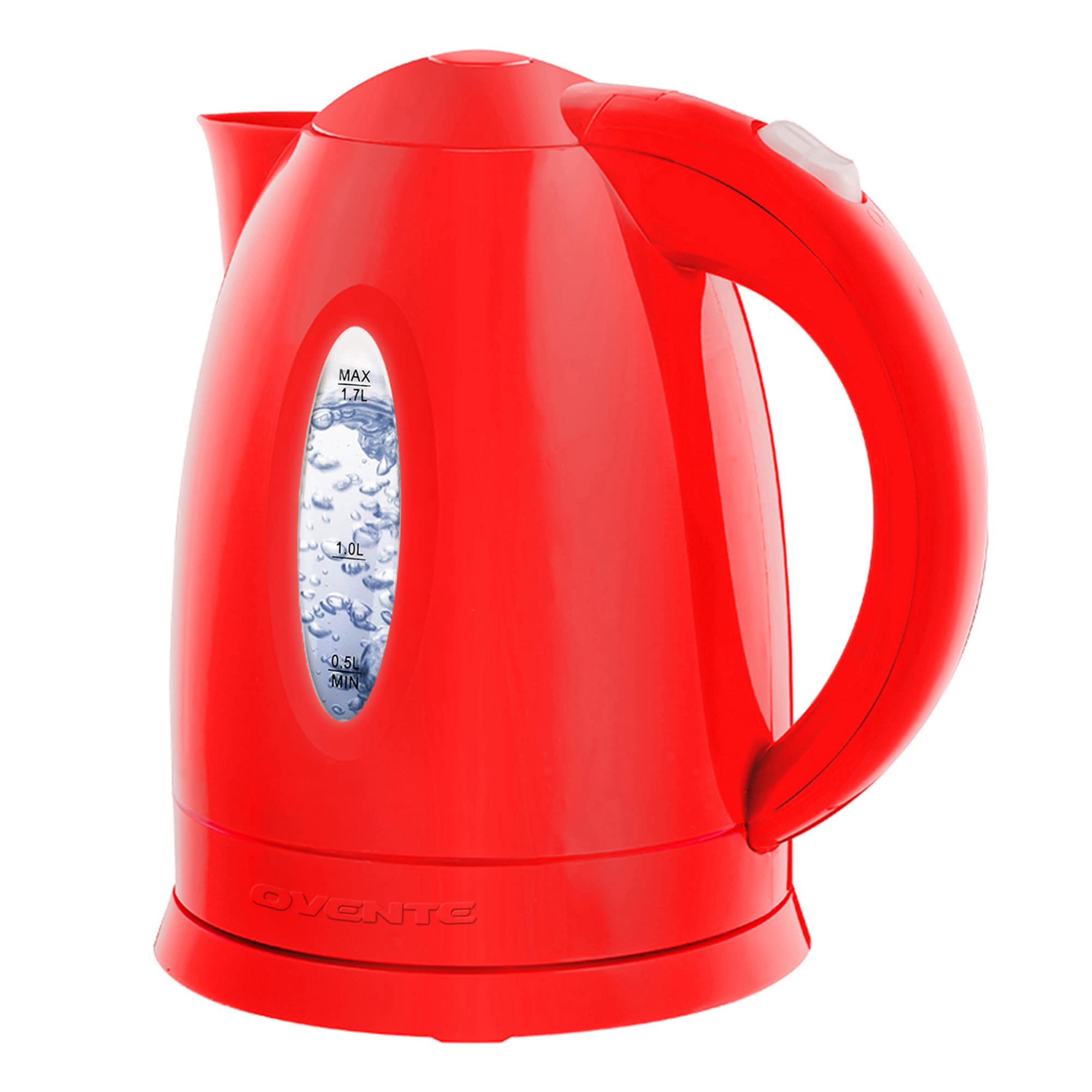 OVENTE Electric Kettle Hot Water Heater 1.7 Liter - BPA Free Fast Boiling Cordless Water Warmer - Auto Shut Off Instant Water Bo