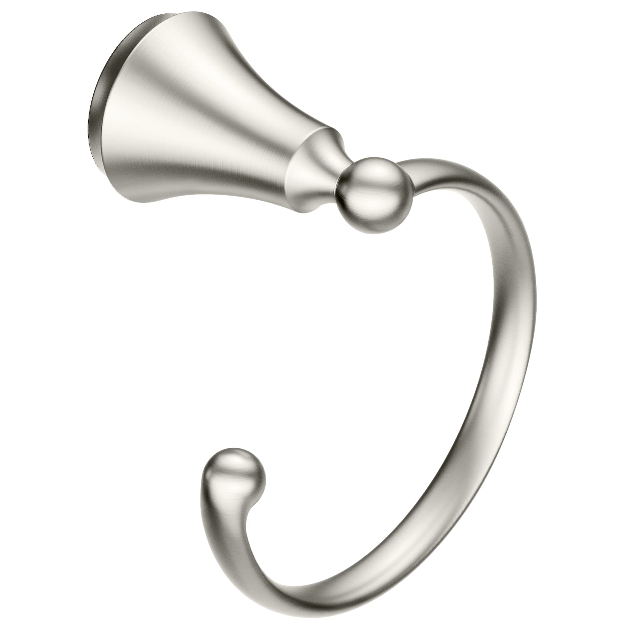 Moen YB5286BN Wynford Bathroom Hand Towel Ring, Brushed Nickel