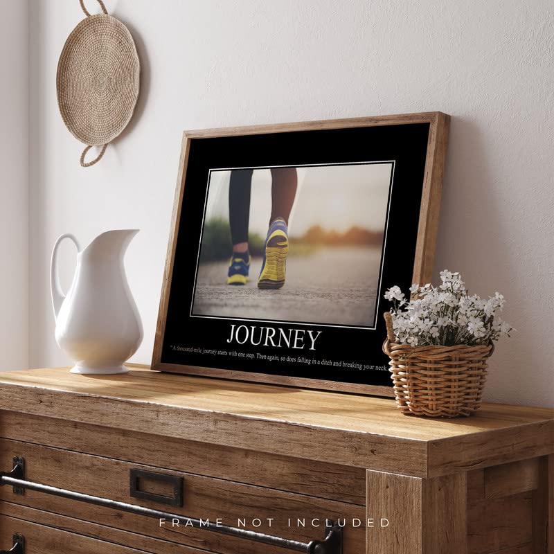Journey Demotivational Poster Snarky Ironic Funny Sarcastic Office Wall Decor Art Print 11X14 Inches Unframed