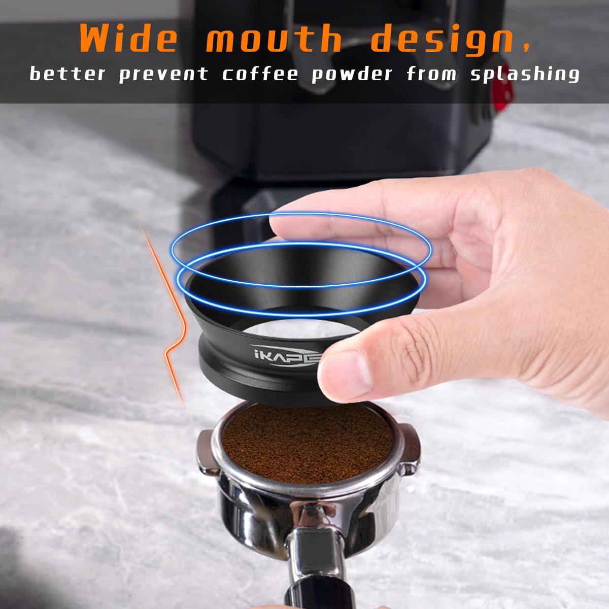 54Mm Espresso Dosing Funnel And Puck Screen Set, Magnetic Espresso Dosing Ring, Reusable Stainless Steel 53Mm Coffee Filter Comp
