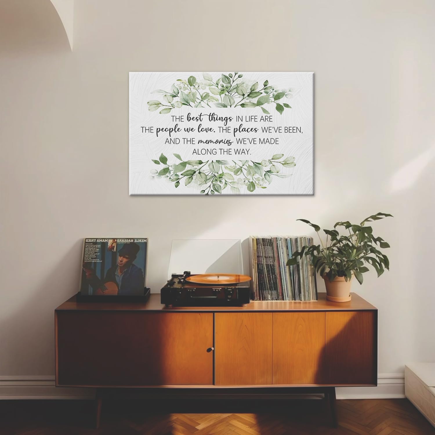 Biwsha Inspirational The Best Things Quotes Canvas Wall Art Prints Decor For Home Bathroom Bedroom Living Room Office