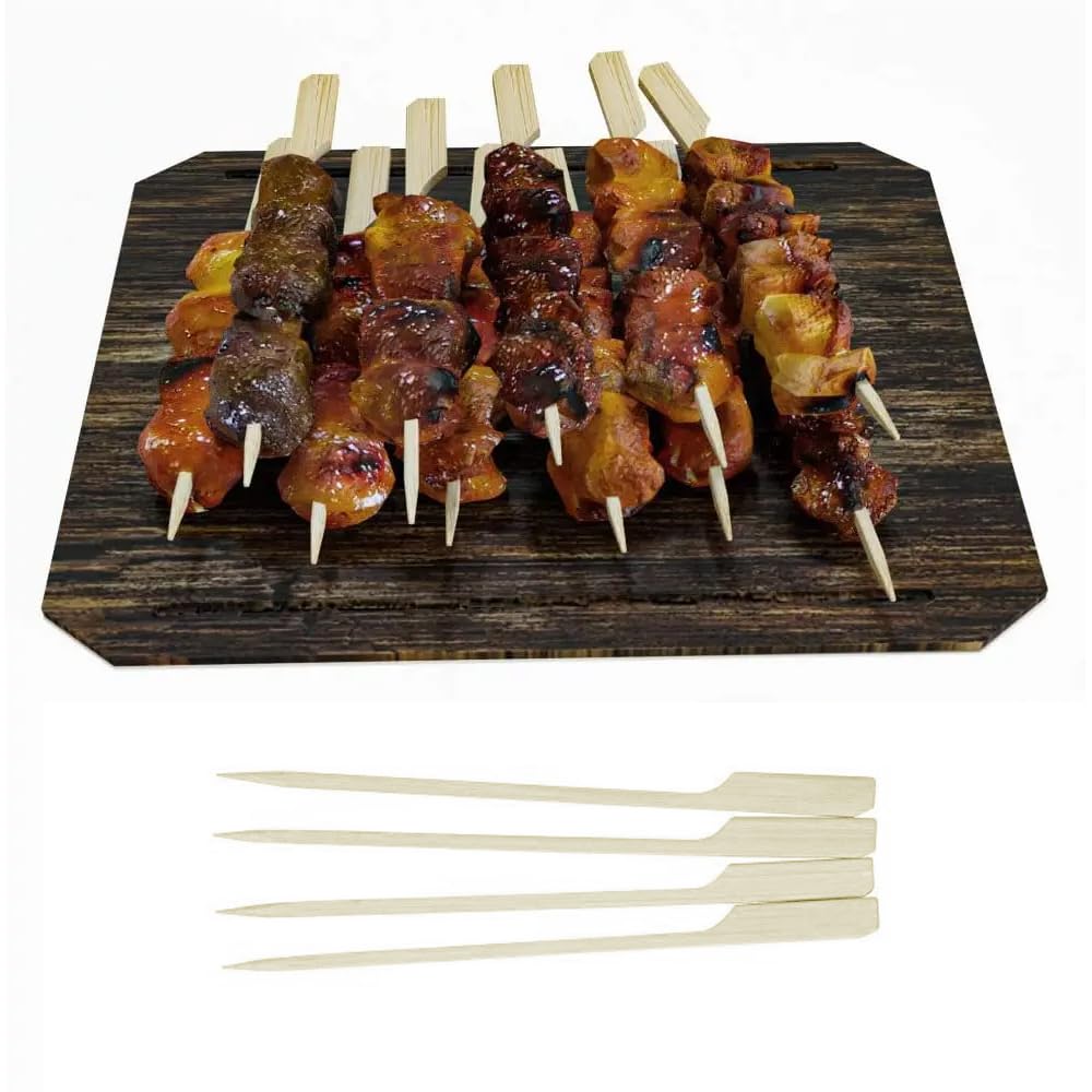 Perfect Stix Paddle Pick 7-200 7'' Bamboo Paddle Pick Skewers (Pack Of 200)