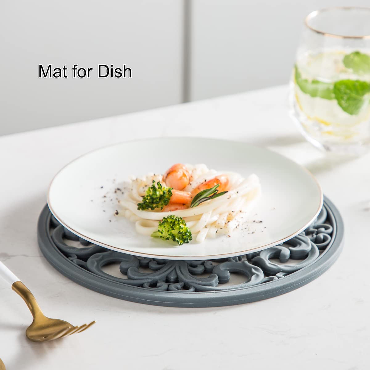 Extra Thick Silicone Trivet Mat For Hot Dishes, Hot Pots And Pans, Pot Holder, Hot Pad To Portect Your Table And Countertop, Kit