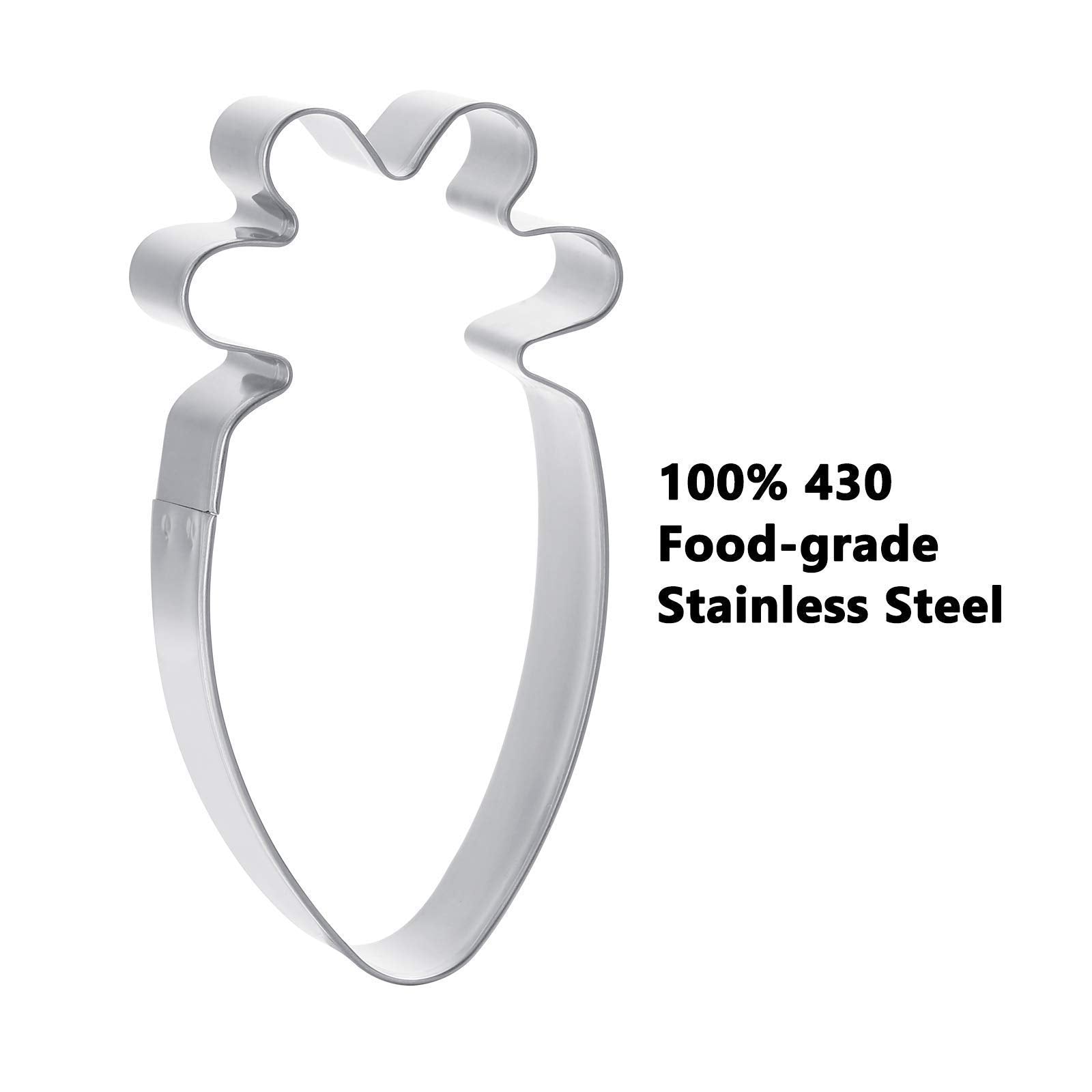 Kasmoire 9Pcs Easter Cookie Cutter Set With Sugar Stir Needle