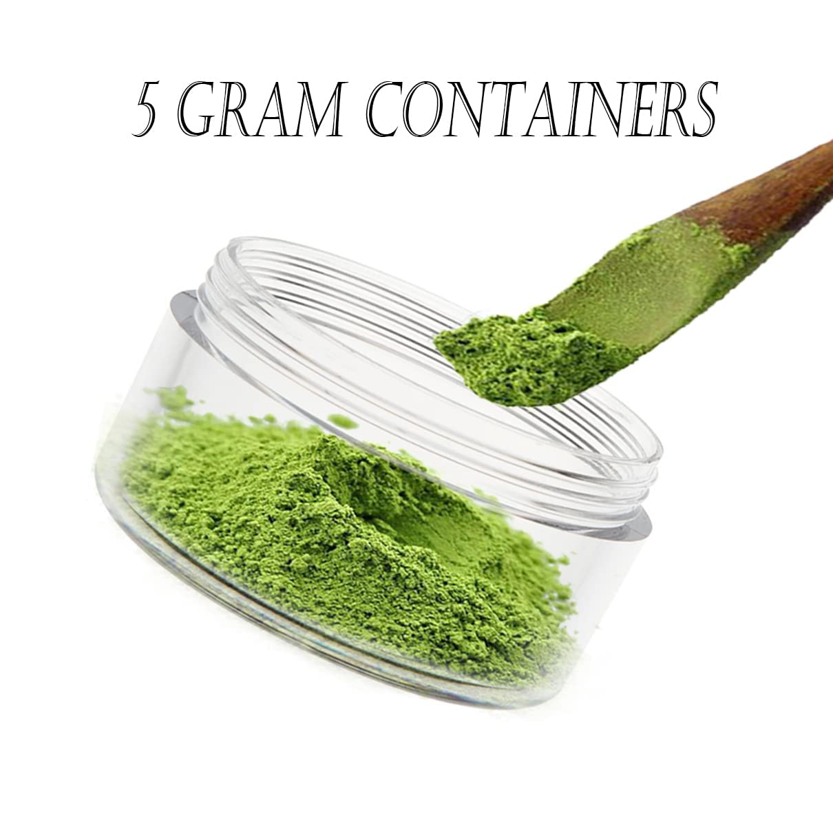 Zejia 5 Gram Sample Containers With Lids, Mini Makeup Containers, Empty Plastic Travel Cosmetic Containers With Labels(100 Count