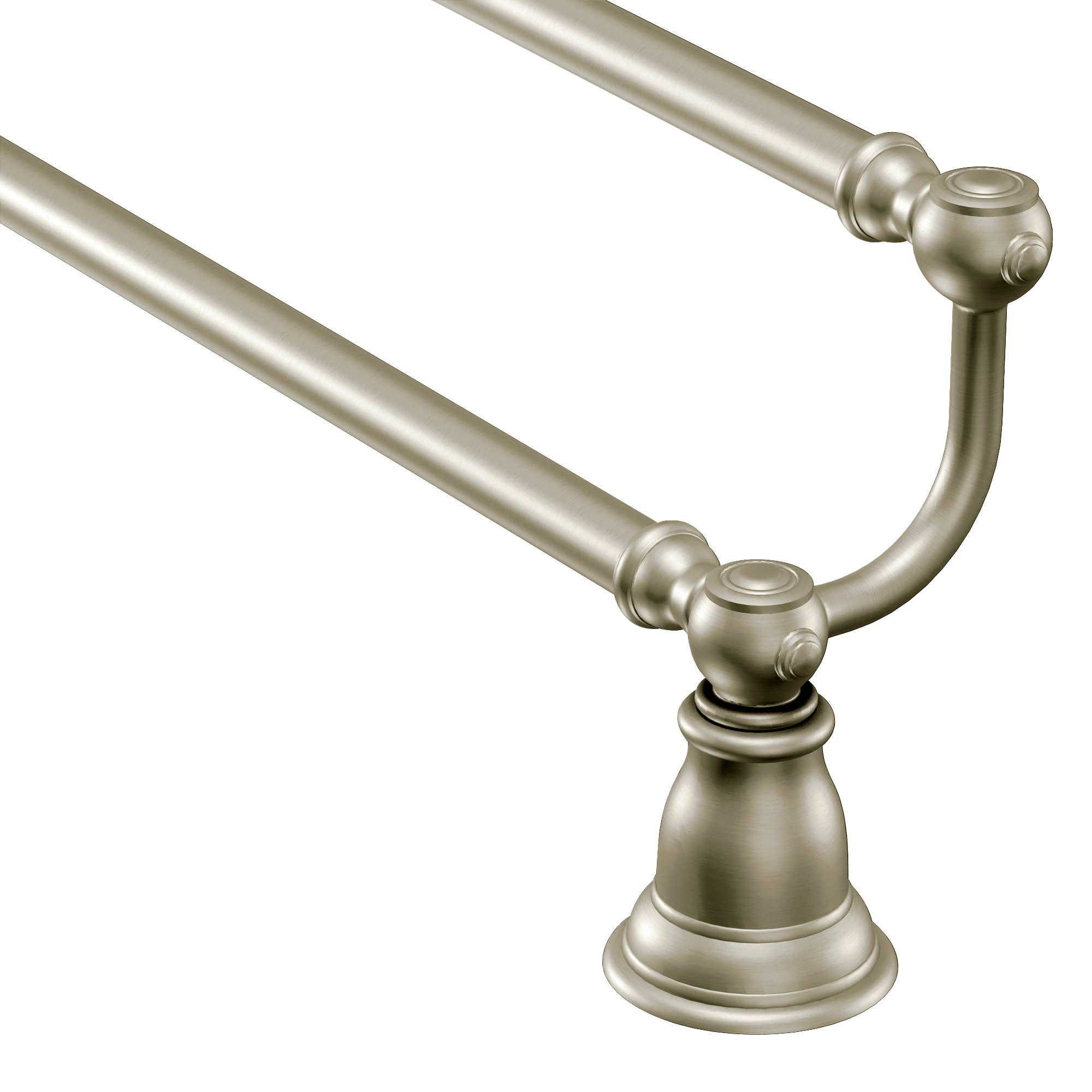Moen Yb5422Bn Kingsley 24 Inch Double-Towel Bar, Brushed Nickel