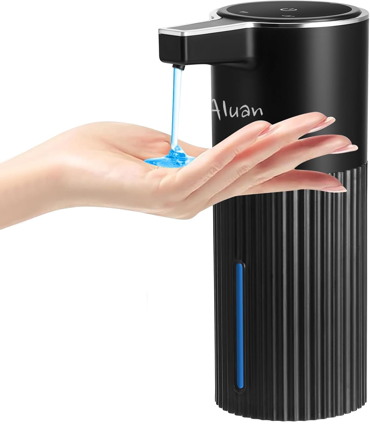 Aluan Automatic Soap Dispenser With 4 Levels Adjustable, 400Ml Sensor Hand Wash Dispenser Touchless With AutoClean, Electric Fo