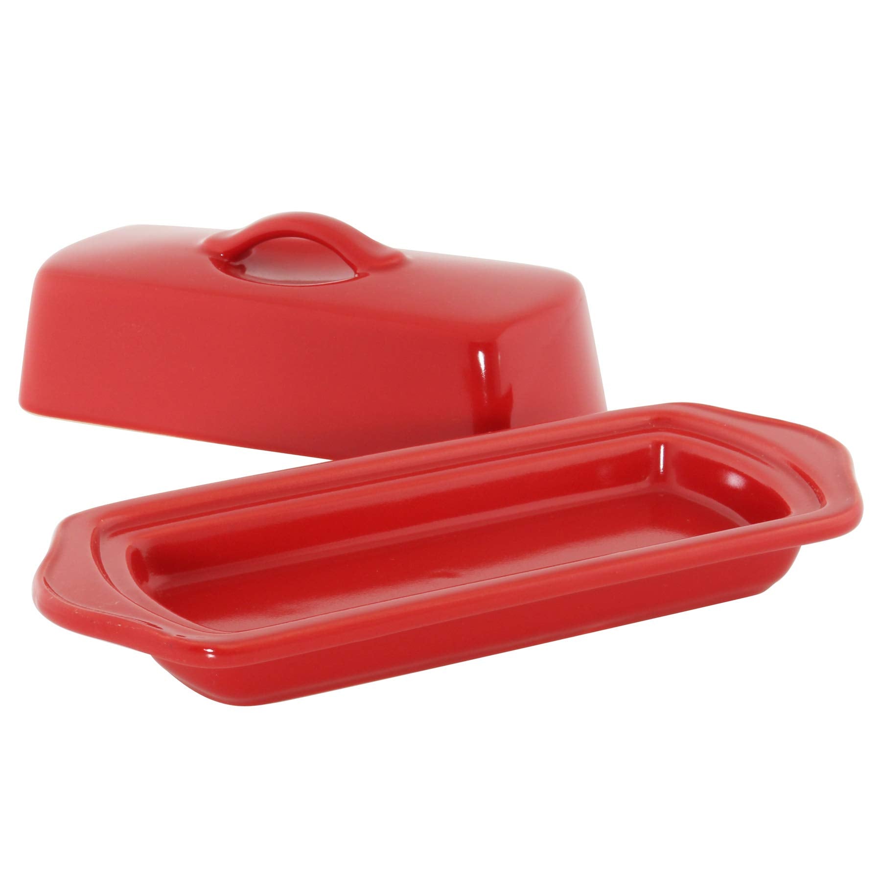 Chantal Large Butter Dish, True Red
