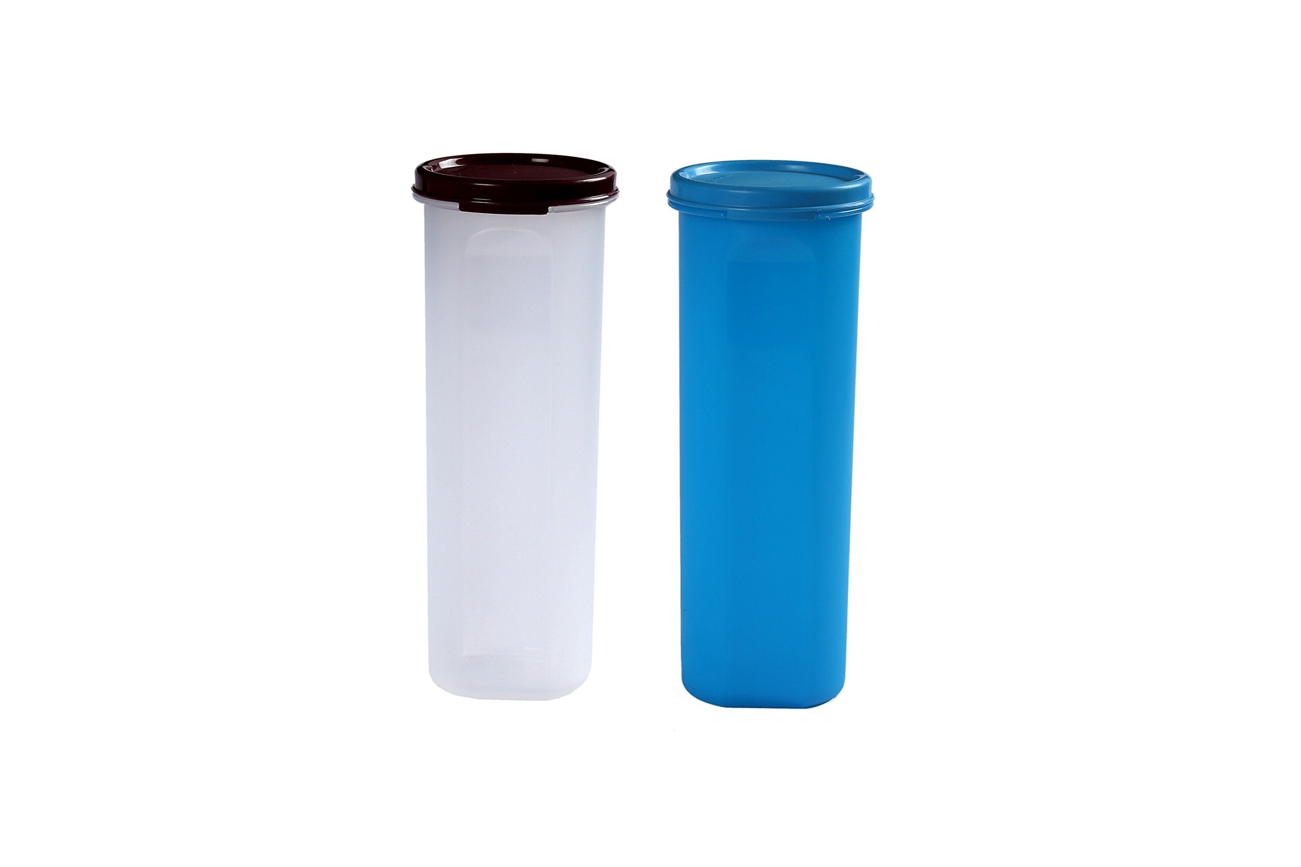 Signoraware Modular Round Plastic Container Set, 890Ml, Set Of 2, Multicolour