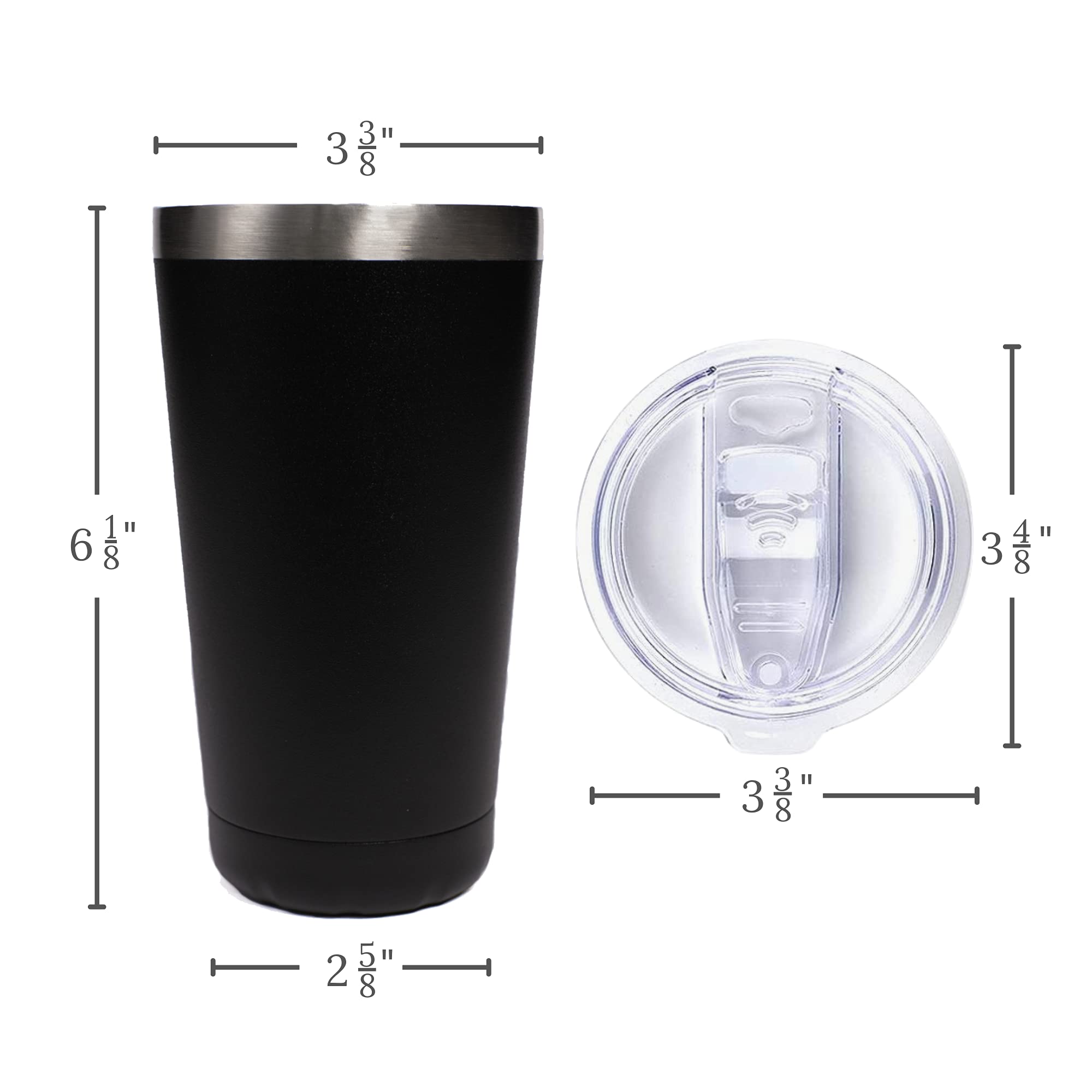 Earth Ethical Best Insulated Tumbler Double Walled - Keep Drinks Hot Or Cold - Travel Tumbler Thermal Cups - Vacuum, Stainless S