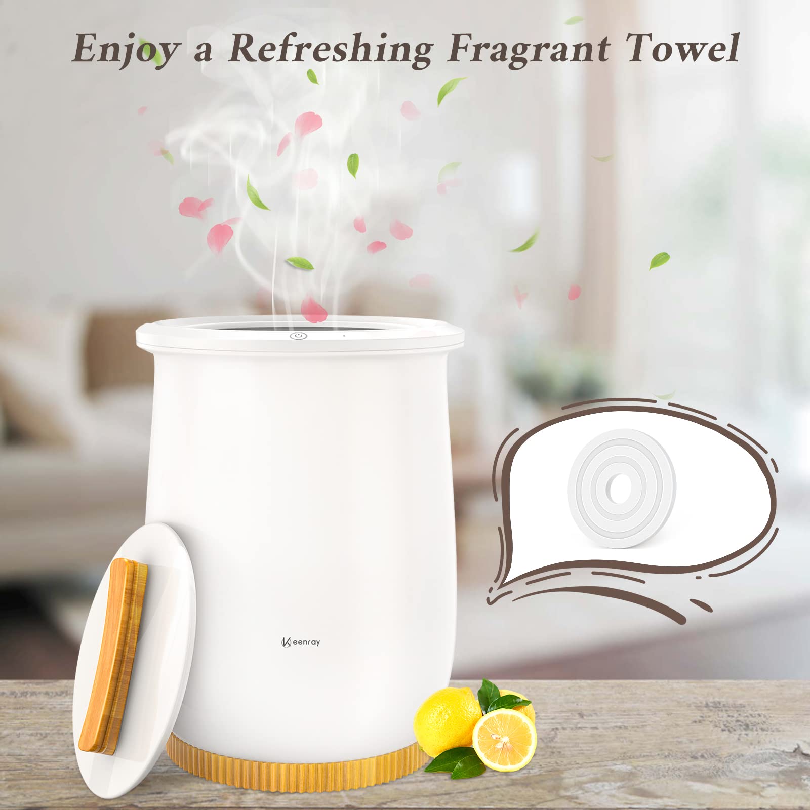 Keenray Towel Warmer Fragrance Disc, Fresh Fragrance Scented Pads For Towel Warmer Bucket (Ocean Flavor)